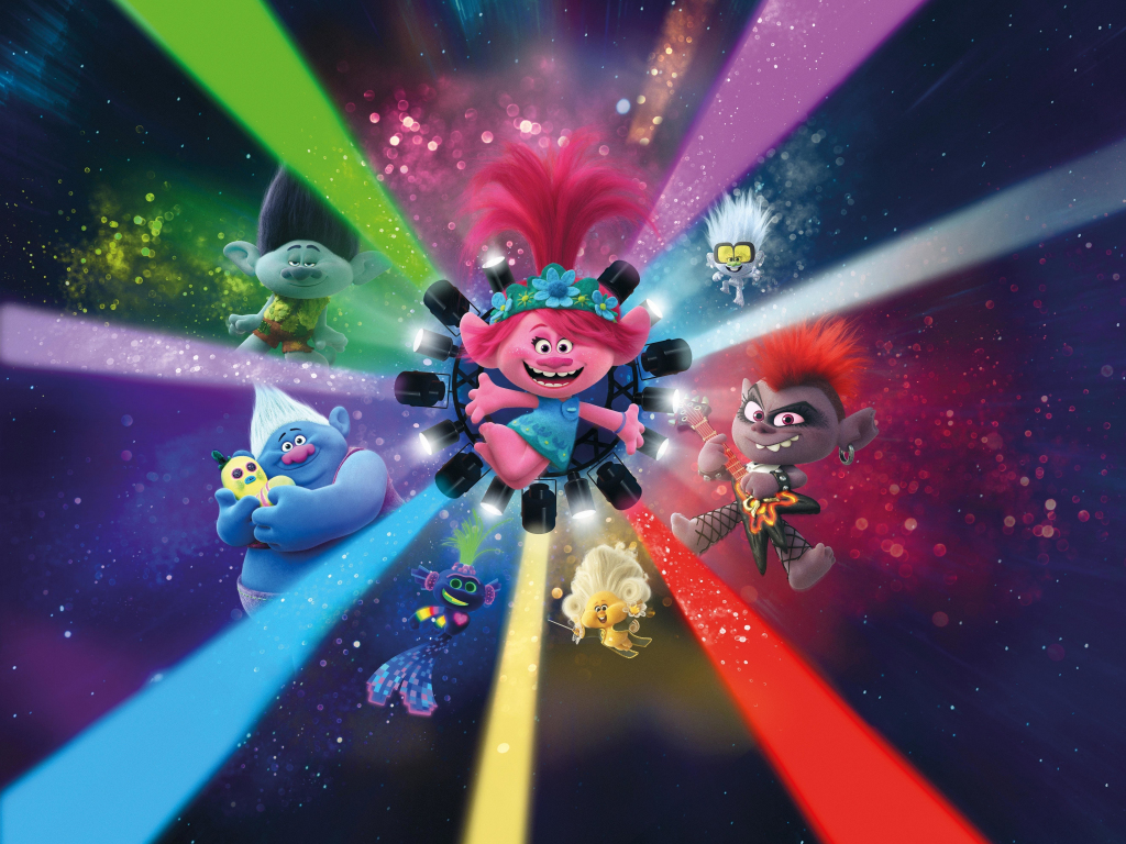 Download wallpaper 1024x768 trolls world tour, 2020 animation movie, standard 4:3 fullscreen 1024x768 HD background, 24544