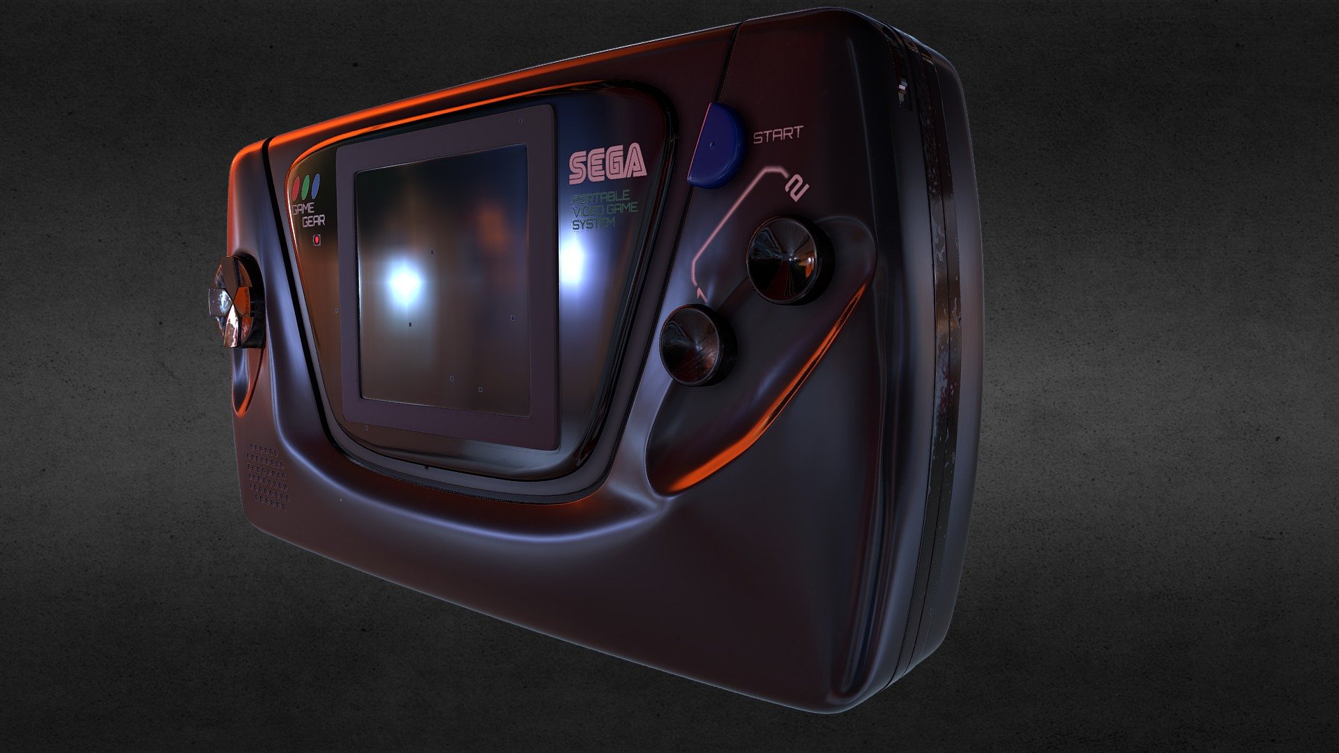 Sega Game Gear model by evansharp [d0093ce]