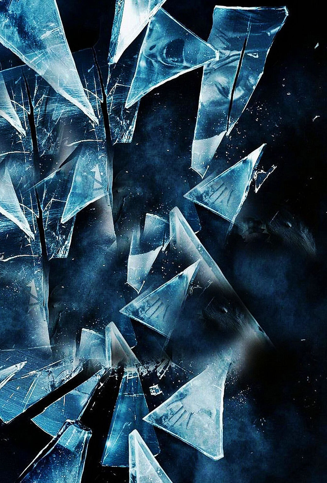 Screams in broken glass HD wallpaper