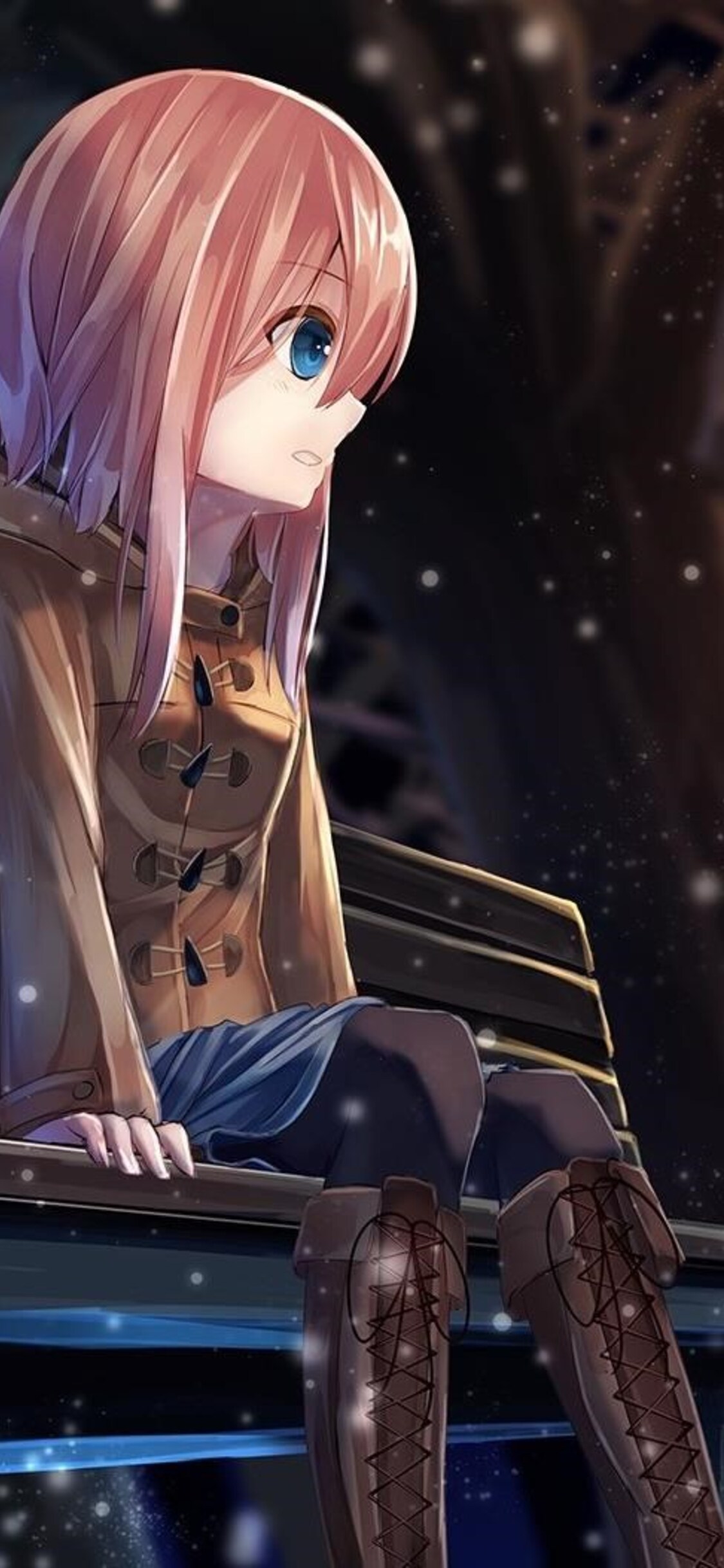 Anime Girl Alone iPhone XS, iPhone 10, iPhone X HD 4k Wallpaper, Image, Background, Photo and Picture