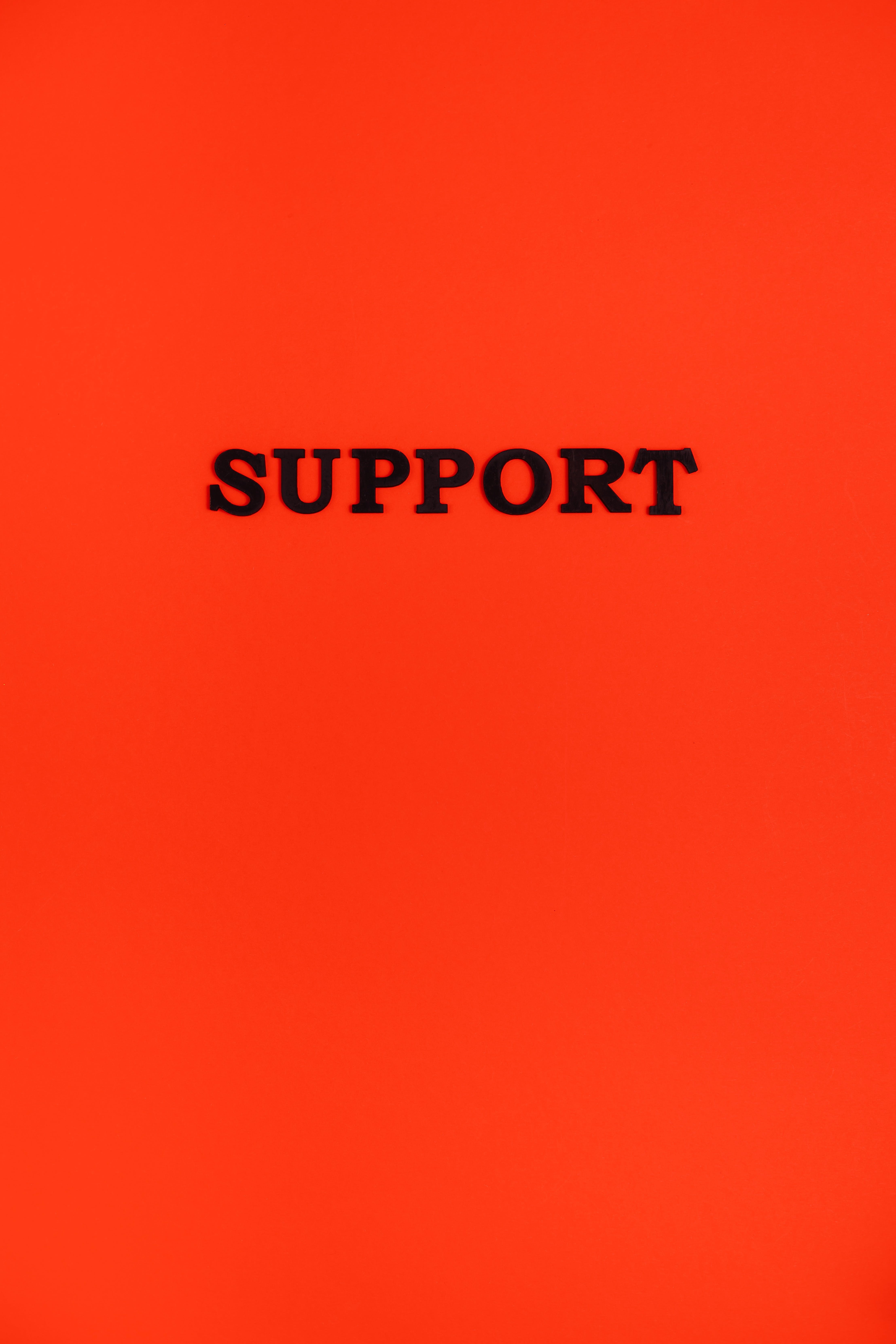 Black Text on a Red Background · Free