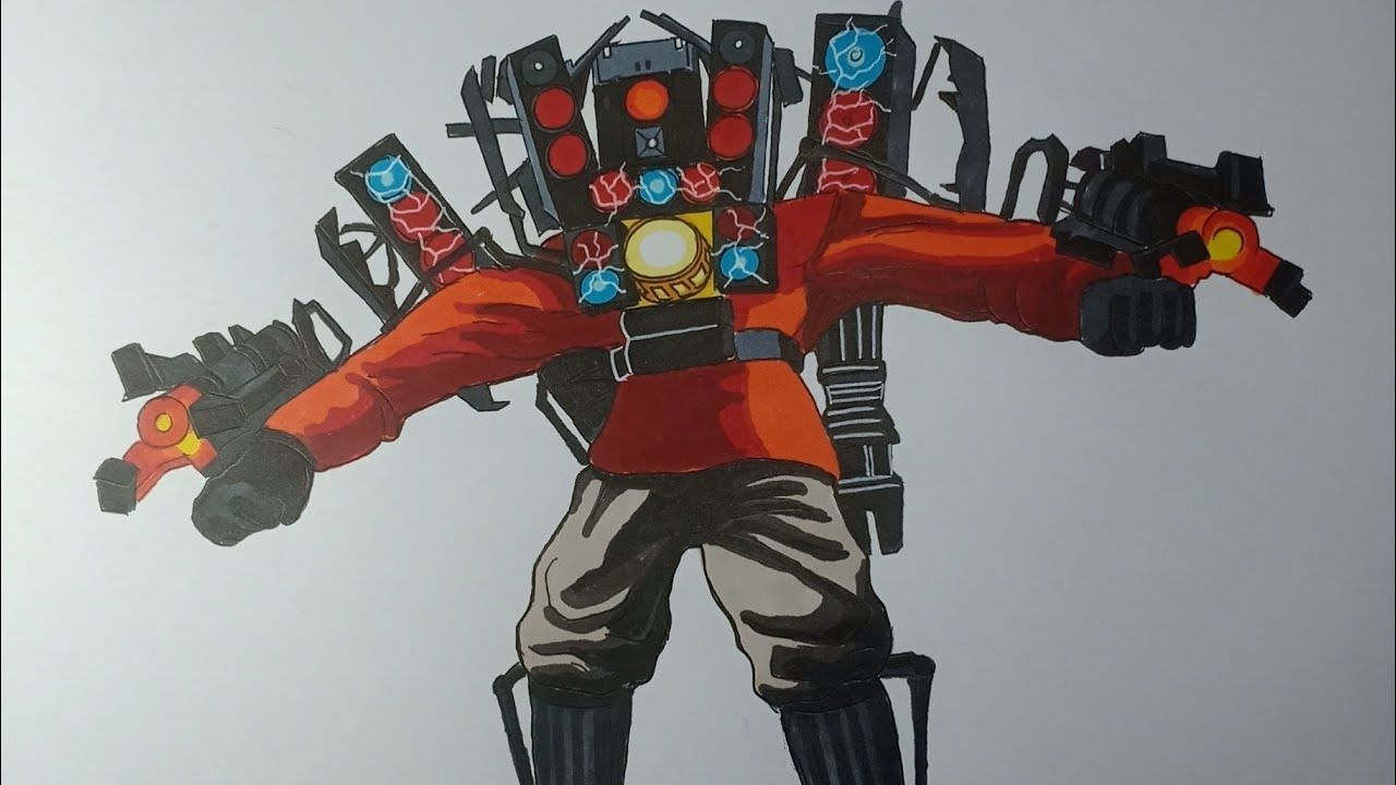 How To Draw New TITAN SPEAKER MAN Update in Skibidi Toilet 56. Cute eyes drawing, Toilet drawing, Speaker drawing