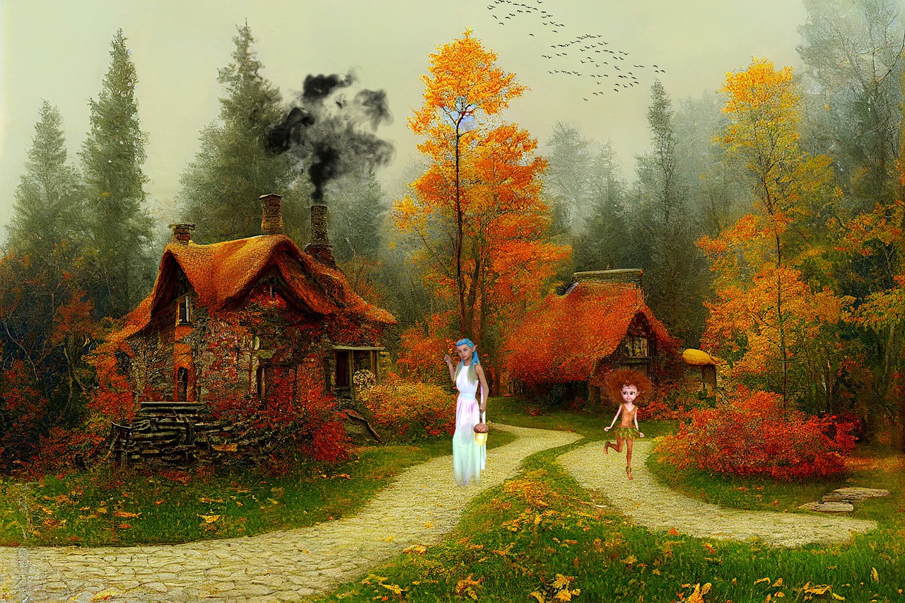 Download Elves Autumn Fantasy Royalty Free Stock Illustration Image