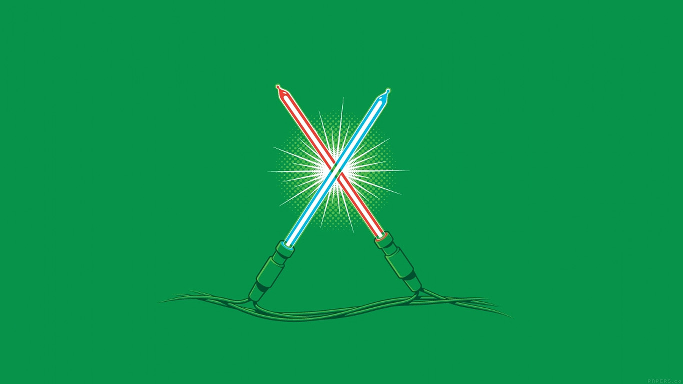 wallpaper for desktop, laptop. christmas lights illust minimal starwars art