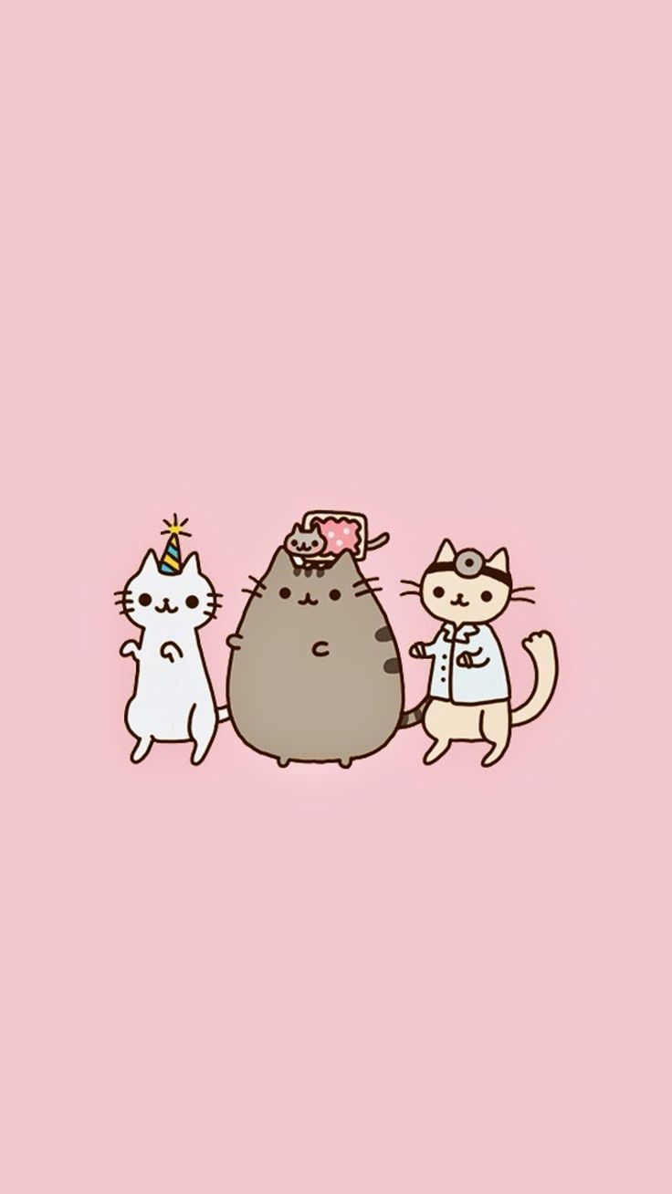 Pusheen cat, Pusheen cute, iPhone wallpaper