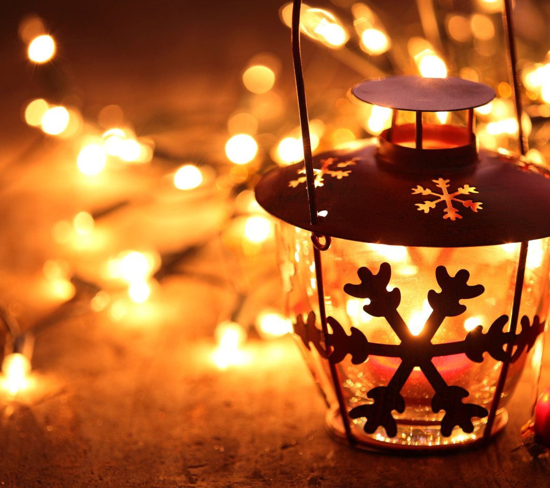 Download wallpaper winter, light, lights, toys, candle, New Year, Christmas, lantern, section new year / christmas in resolution 1080x960