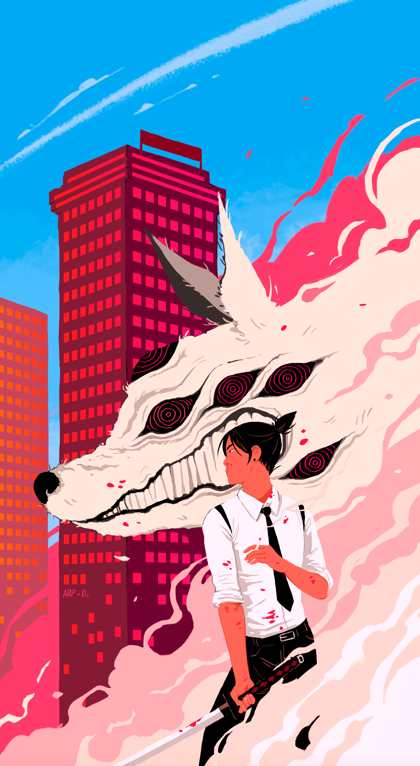 Some Aki fan art I made!