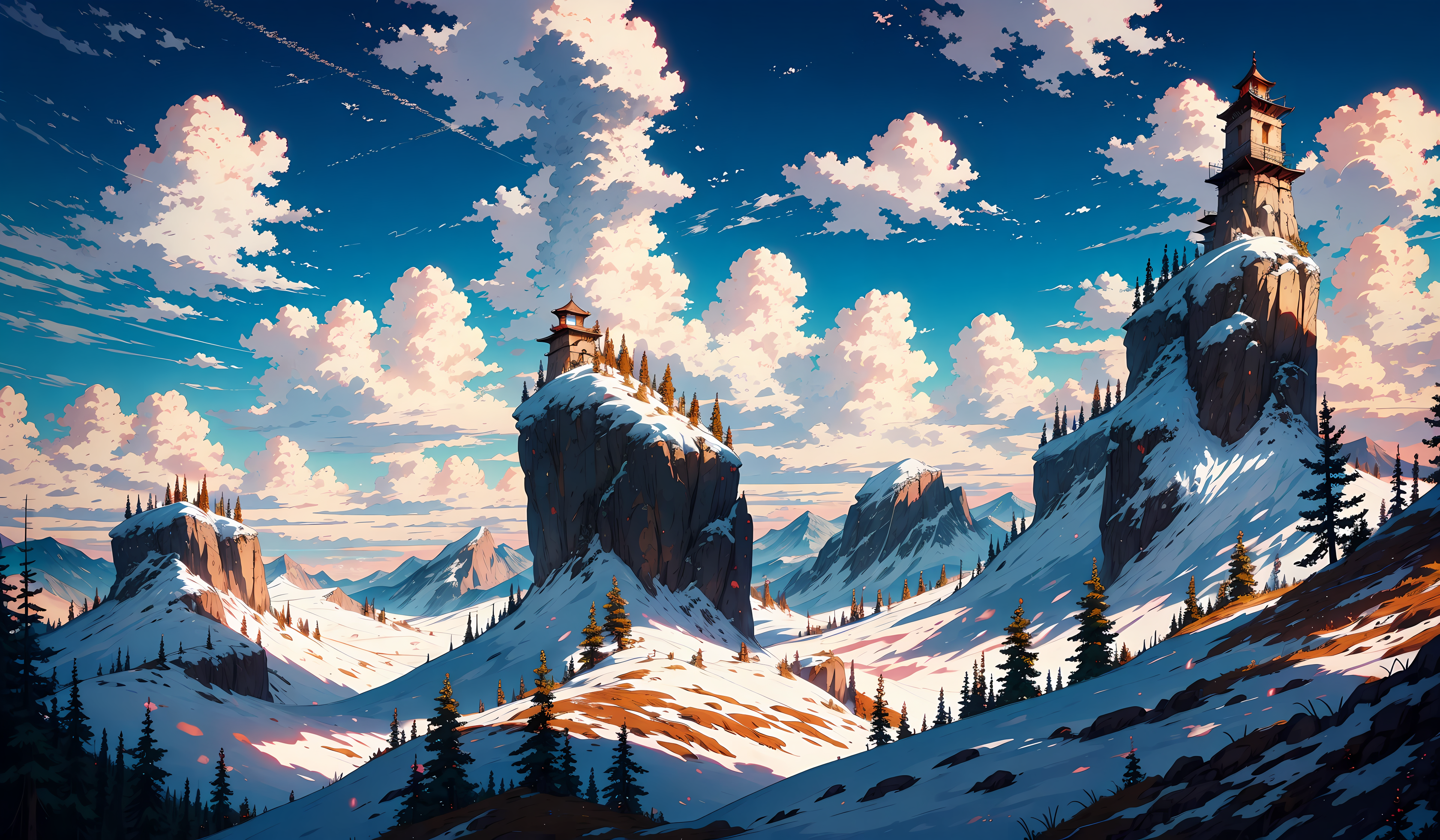 Anime Landscape 4k Ultra HD Wallpaper