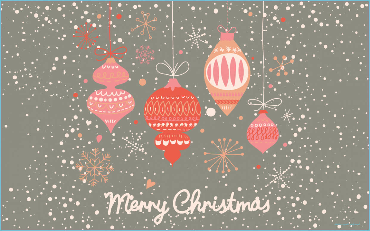 Download Pastel Green Christmas Aesthetic Desktop Wallpaper