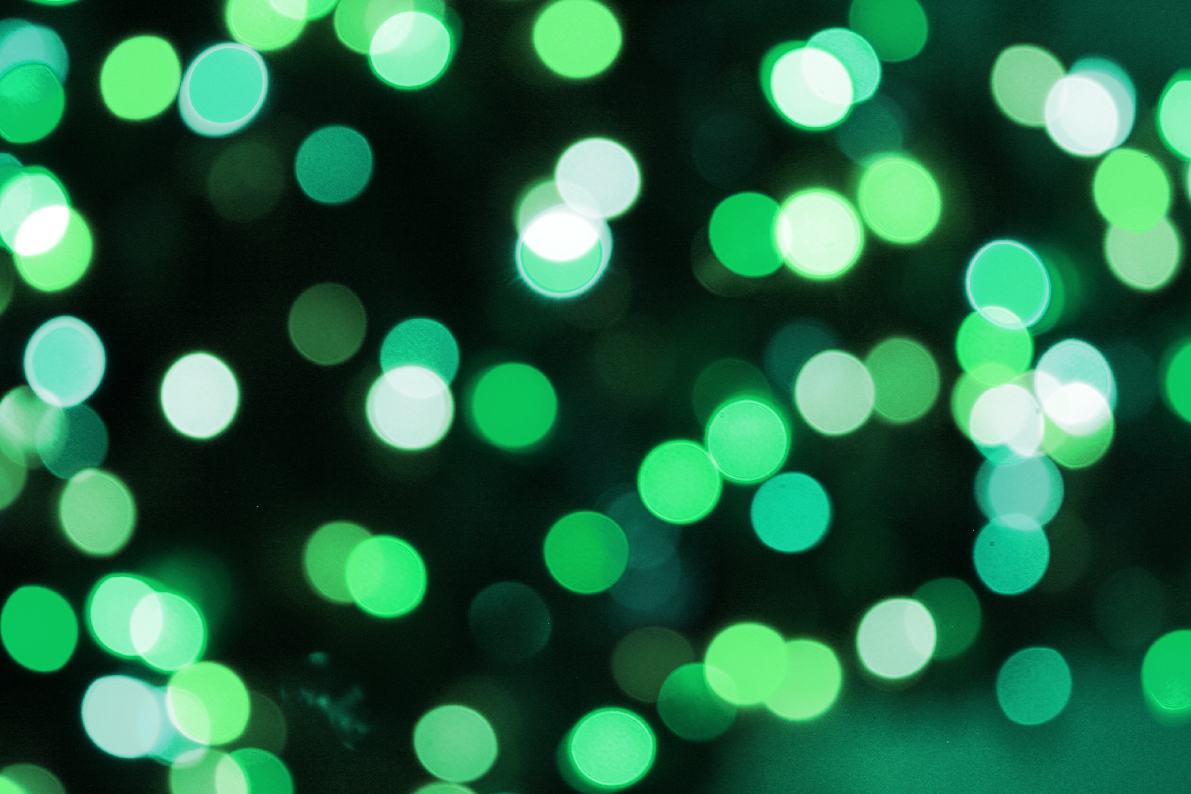 Soft Focus Green Christmas Lights Texture Picture. Free Photograph. Photo Public Domain