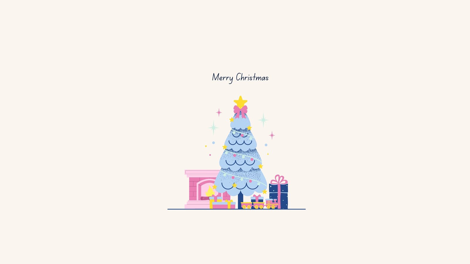 Free editable Christmas desktop