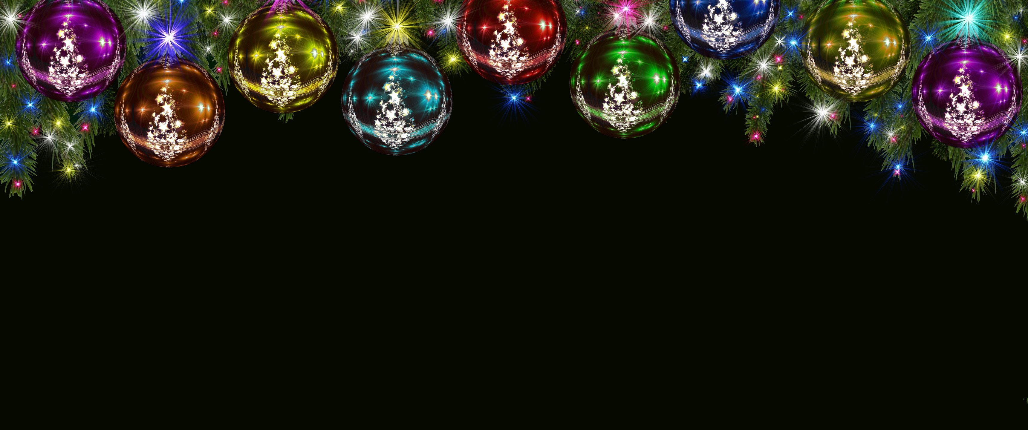 Download Christmas, Christmas decorations, Ball, Toys, New Year Wallpaper in 3440x1440 Resolution