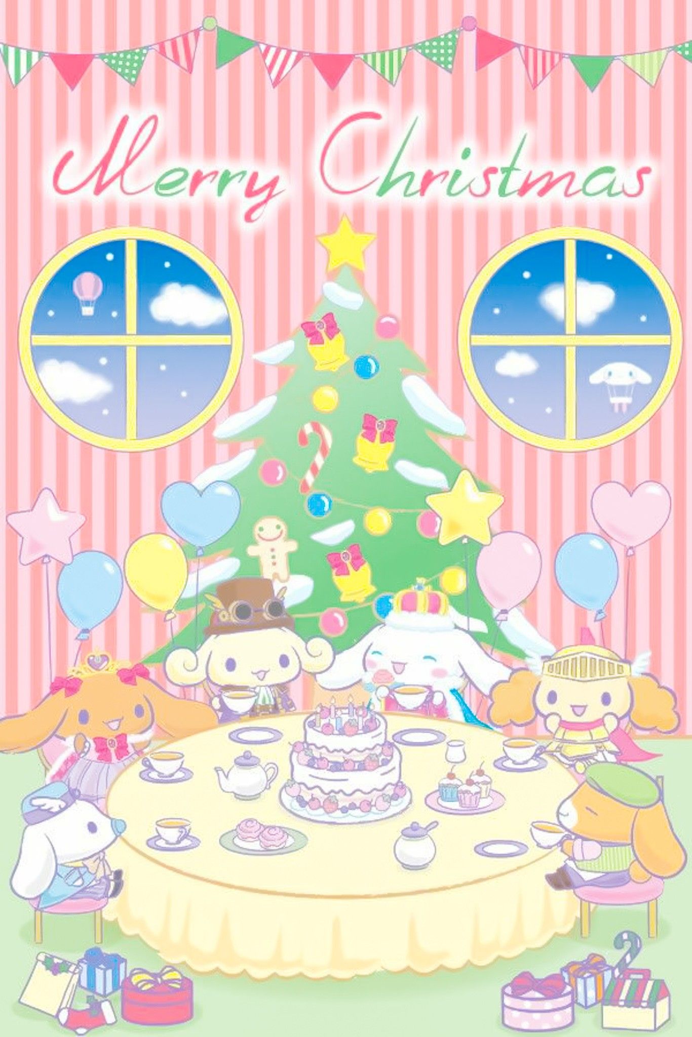 Cinnamoroll BG. Sanrio wallpaper, Hello kitty picture, Kawaii christmas