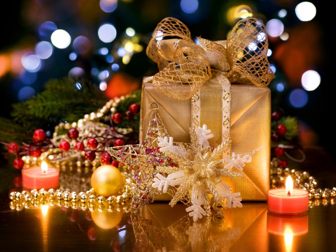 Christmas Gift Box 1152 x 864 Wallpaper