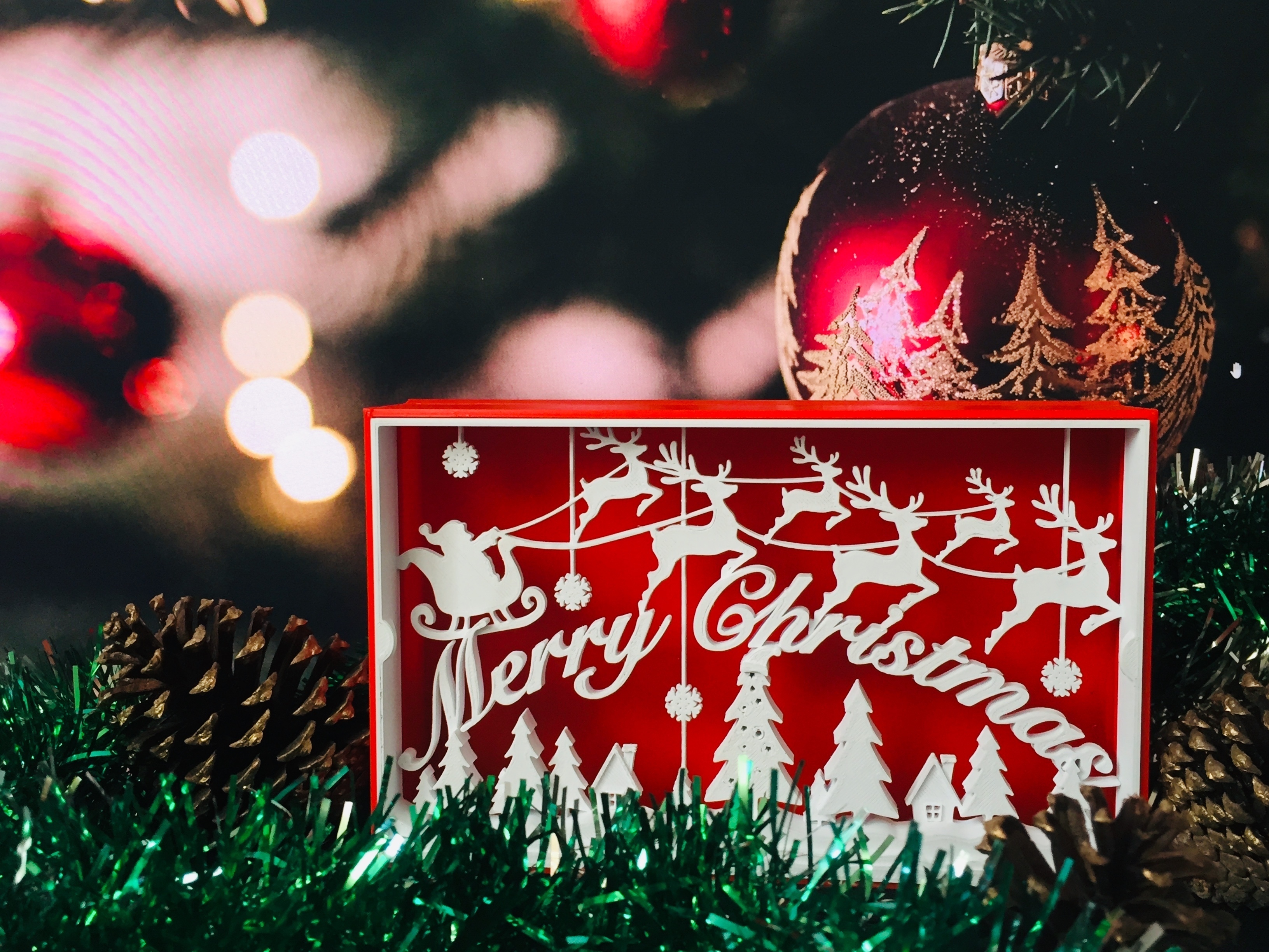 STL file Christmas Gift Box