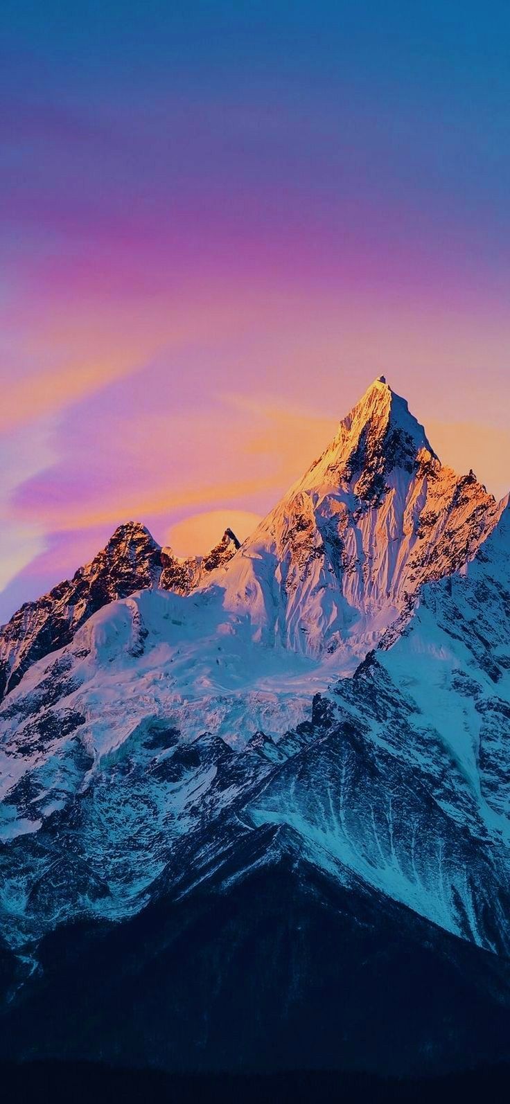Mountain Sunset Wallpaper. iPhone wallpaper mountains, Mountain wallpaper, Best nature wallpaper
