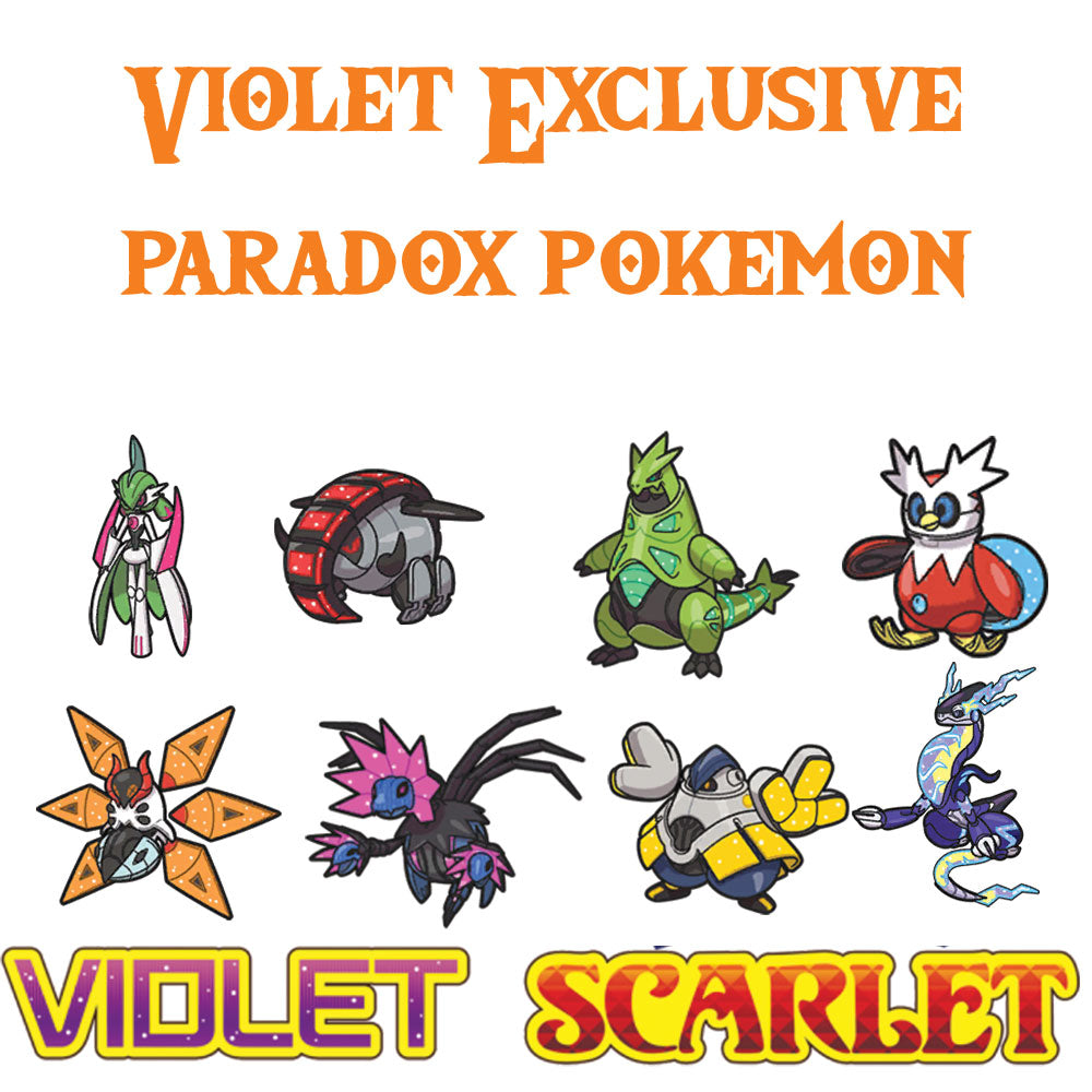 Buy All Pokmeon Violet Exclusive Paradox Pokemon for Pokemon SV