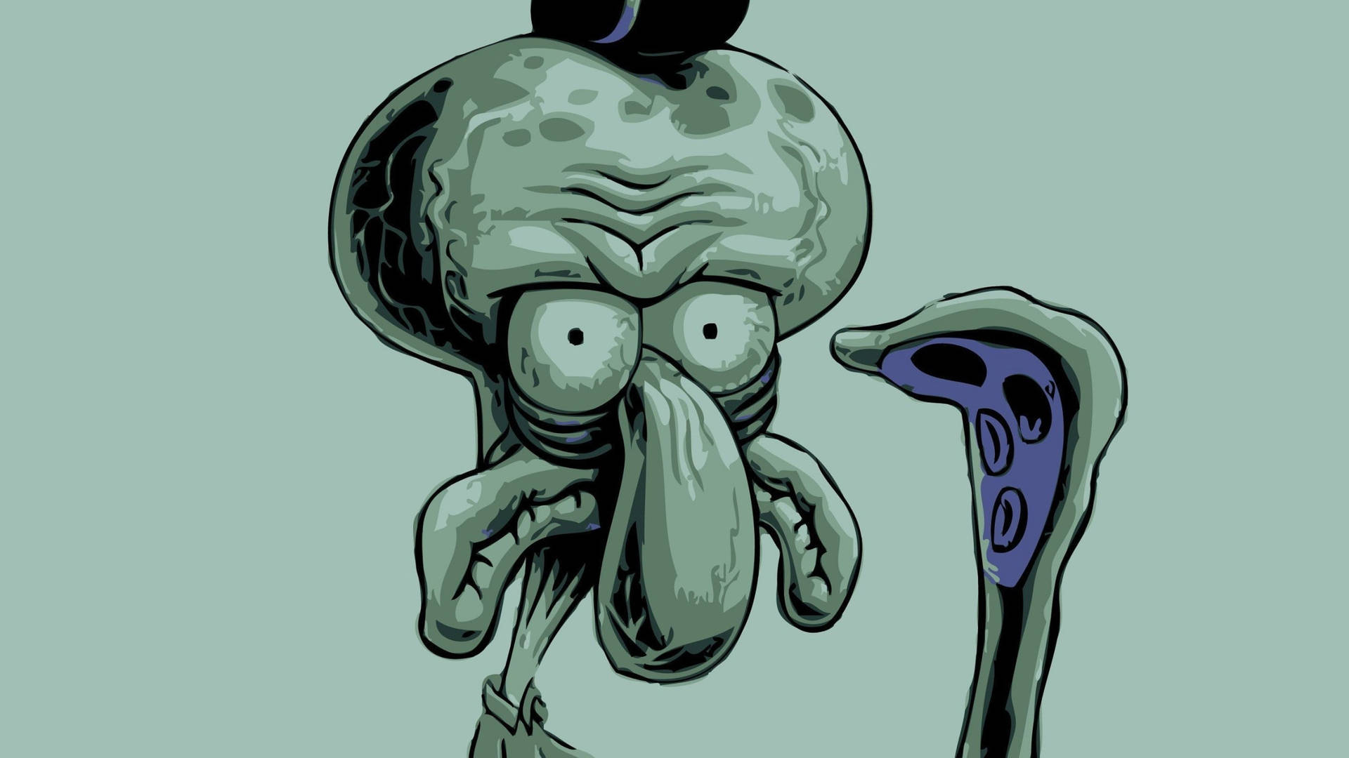 Download Squidward Tentacles Dehydrated Wallpaper