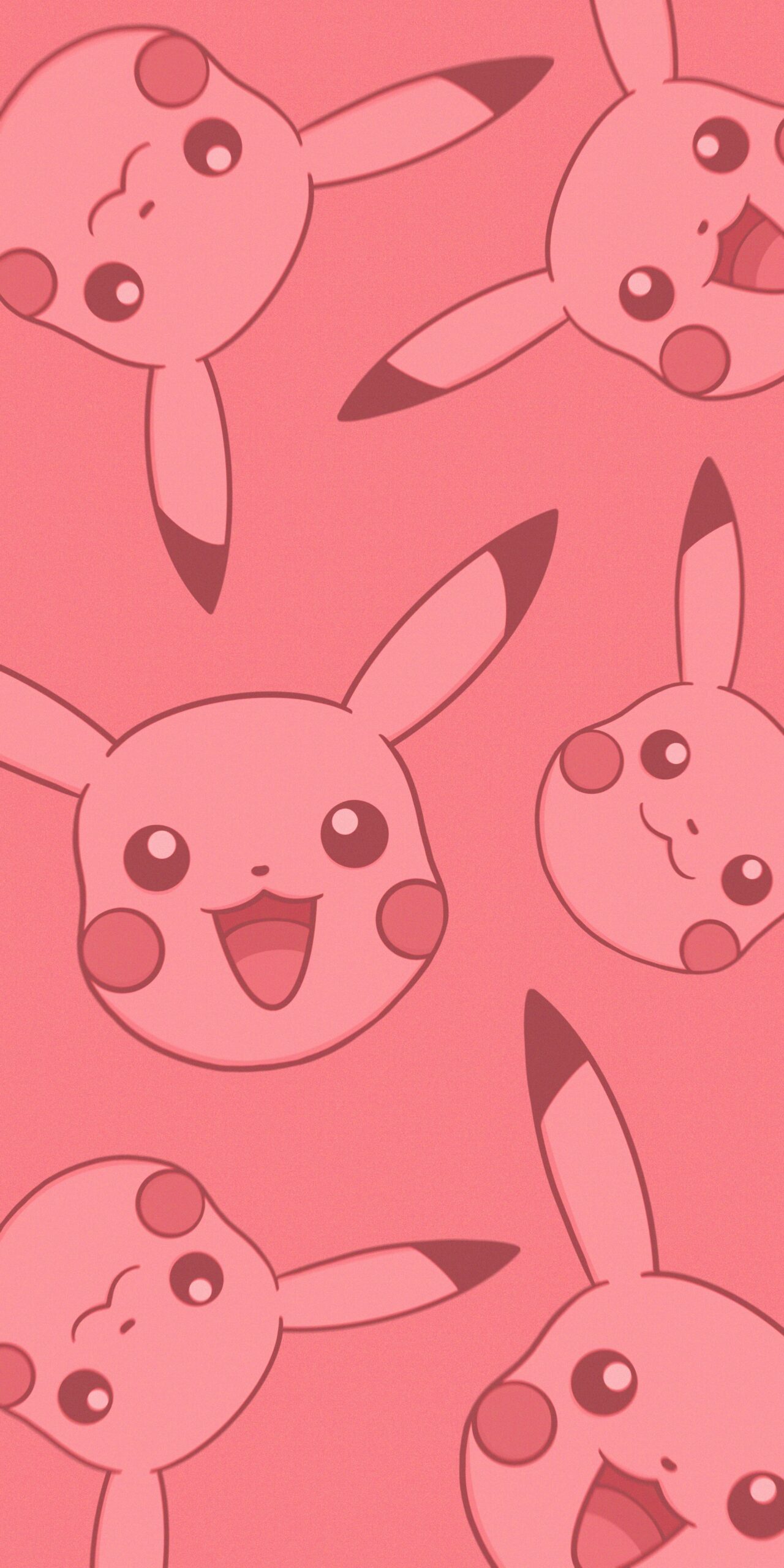 Pokémon Smiling Pikachu Pink Wallpaper