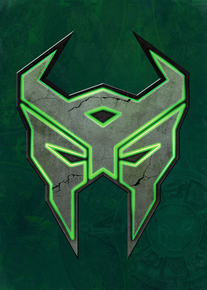 Terrorcon Symbol Green' Poster, picture, metal print, paint