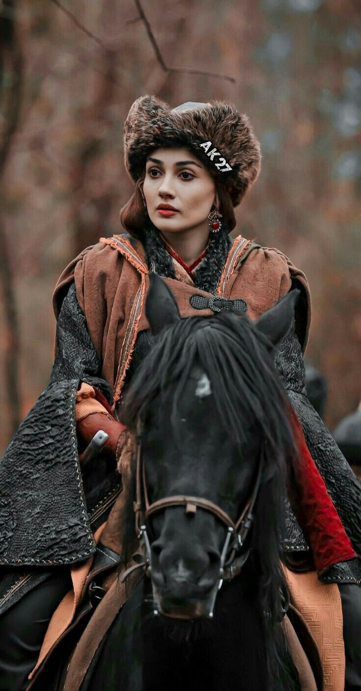 Turna hatun. Turkish clothing, Brave women, Turkish film