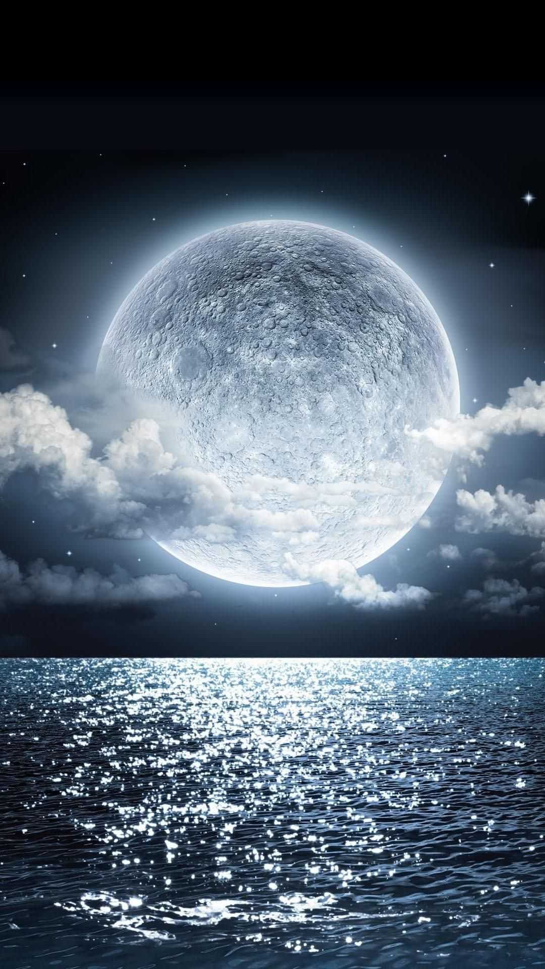 Moon Wallpaper Discover more aesthetic, Anime, background, desktop, Galaxy wallpaper.. Moon photography, Beautiful moon, Beautiful wallpaper background