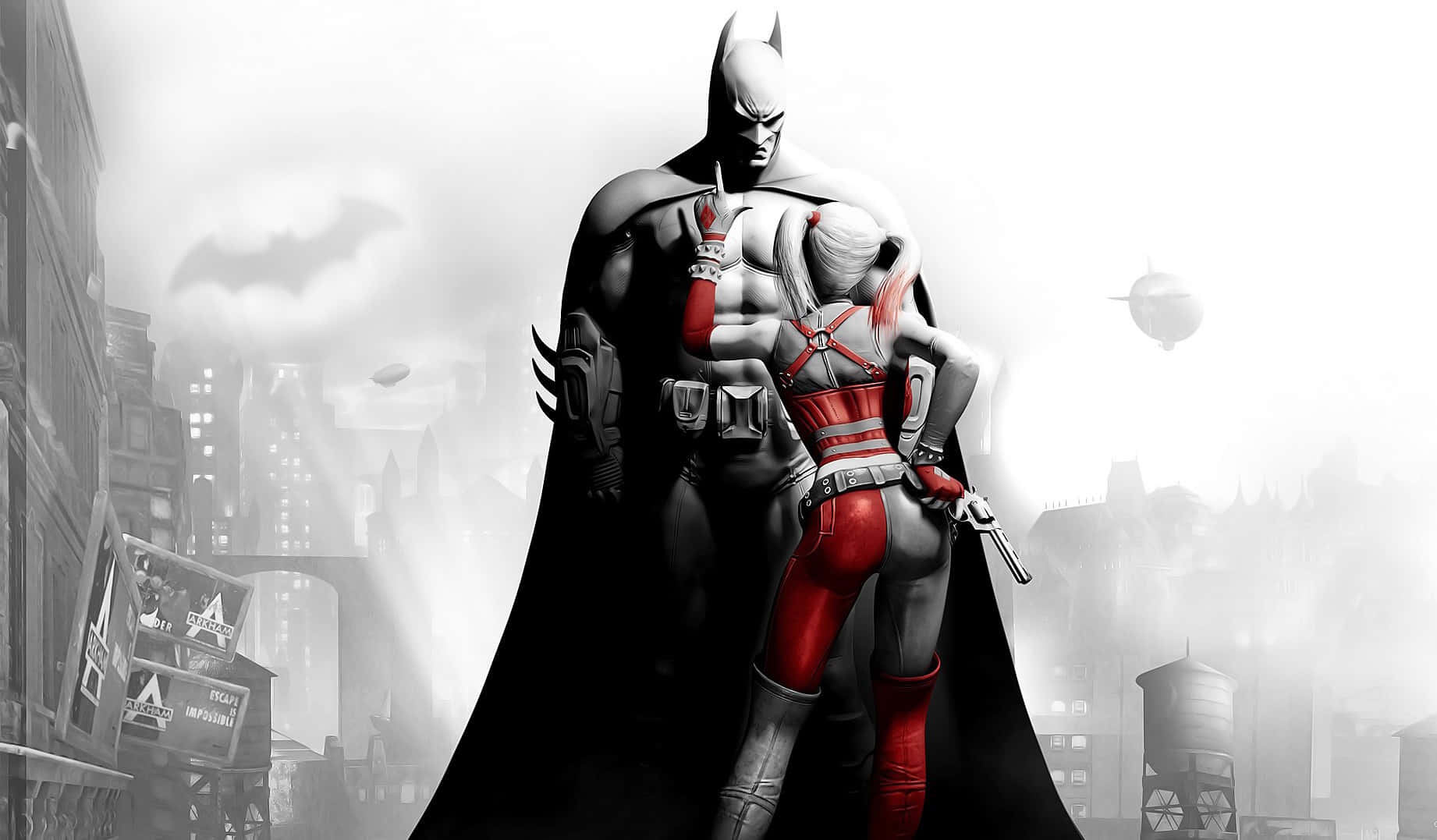 Harley Quinn And Batman Wallpaper