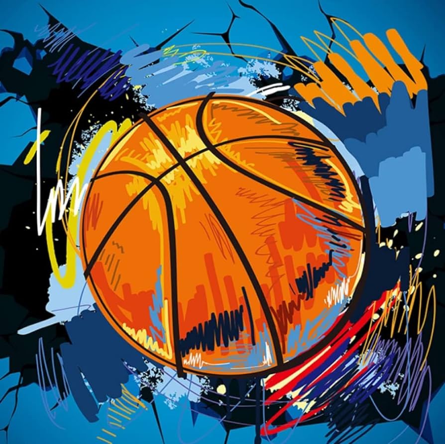 Photo Wallpaper 3D Basketball Broken Wall Mural Graffiti Non Woven Wallpaper Children Bedroom Living Room Bedroom Wall Decor 450Cm(W)*315Cm(H), Amazon.co.uk: DIY & Tools