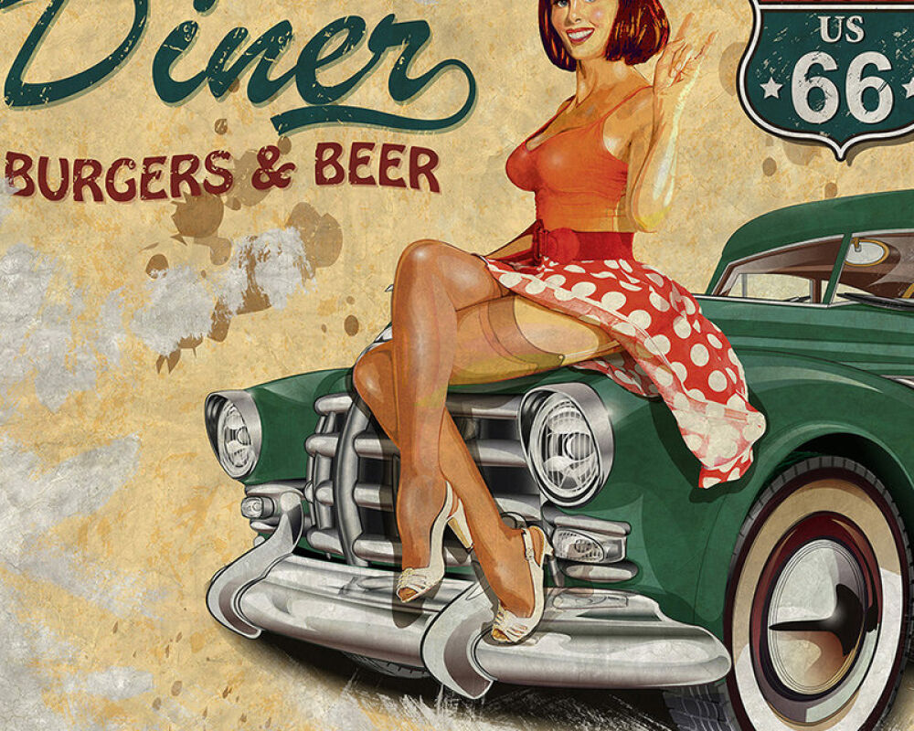 Architects Paper Photo wallpaper «American Diner» DD105959