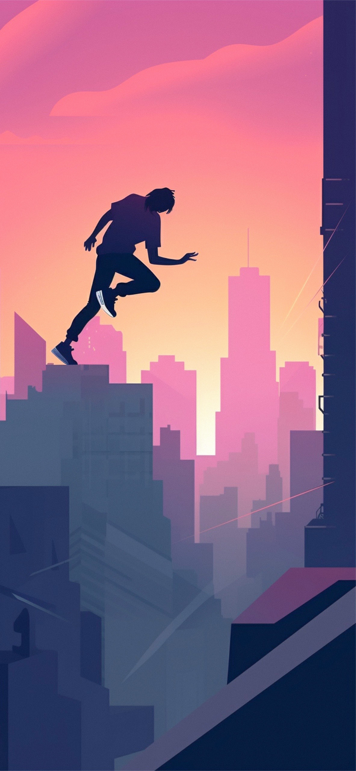 Parkourist & City Wallpaper Wallpaper for iPhone 4k