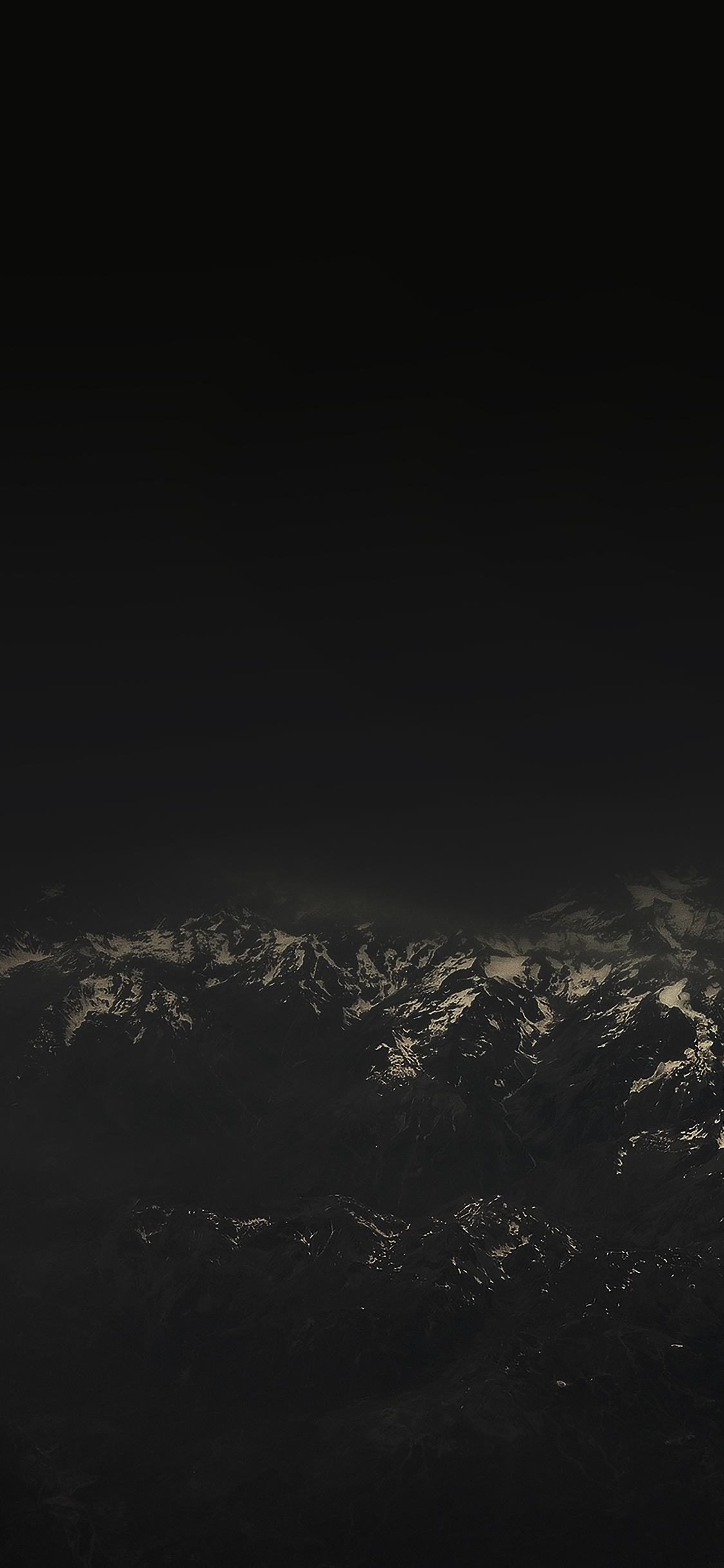 The Alps Dark Mountain Sky View Wallpaper
