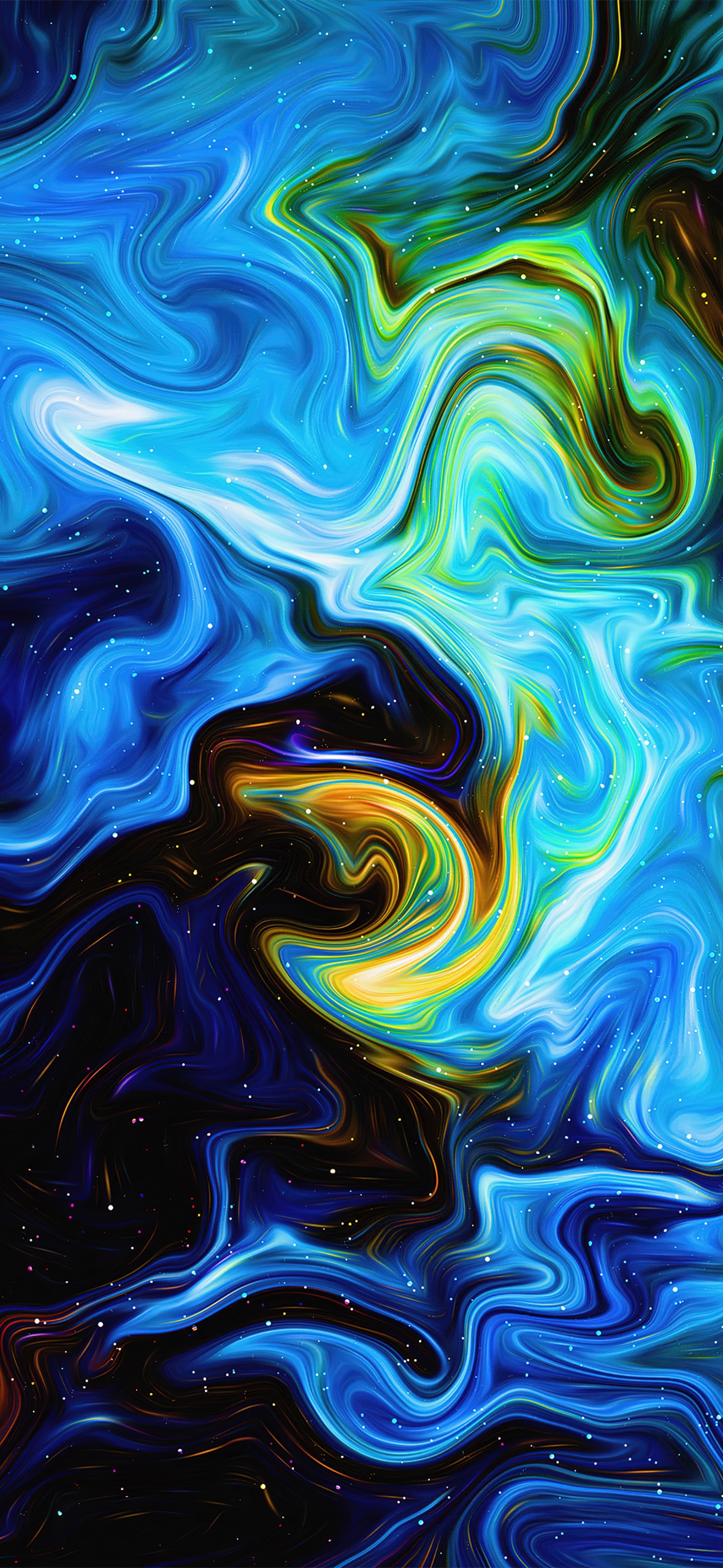 Digital paint Wallpaper 4K, Abstract background