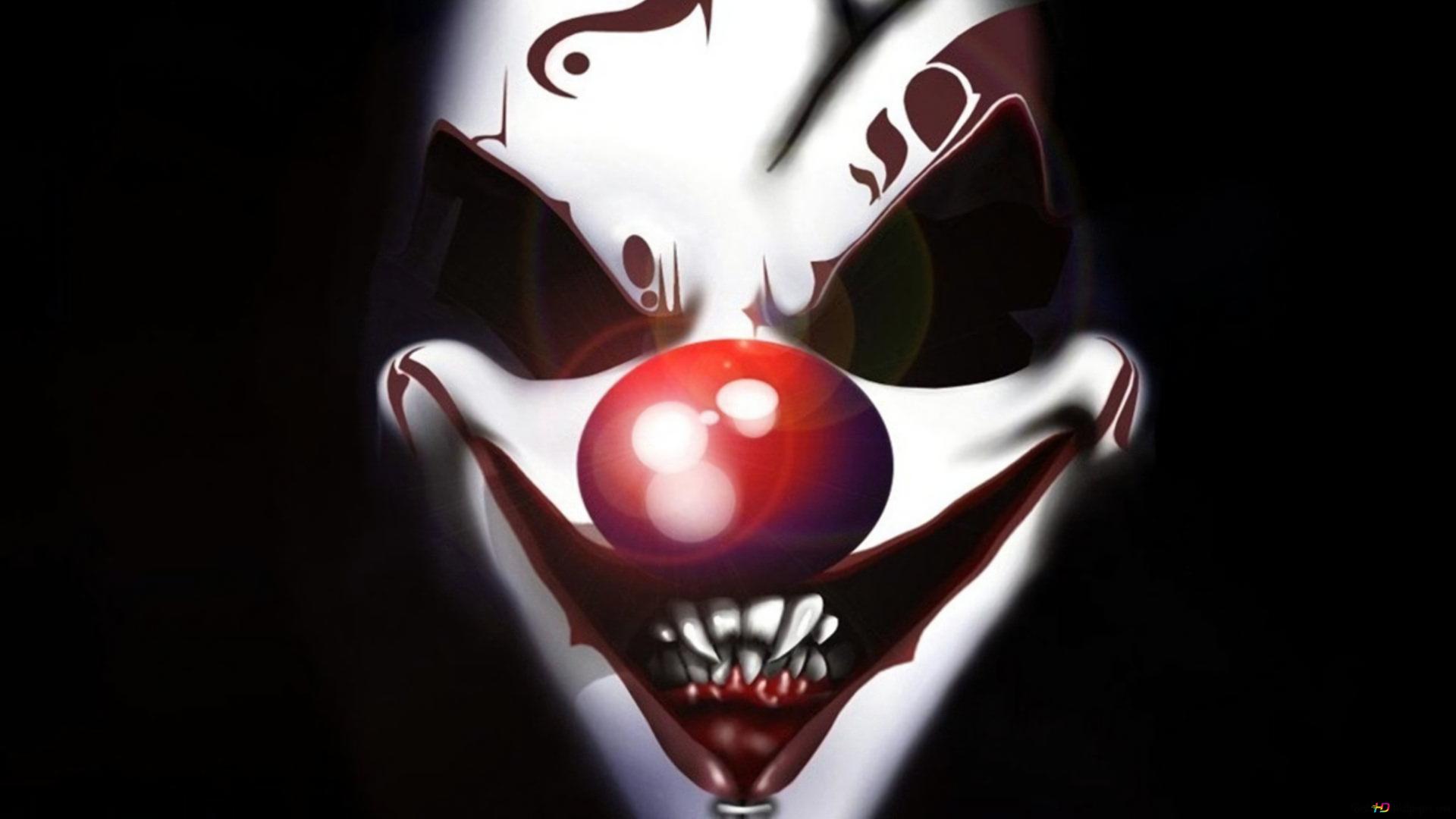 Scary clown face HD wallpaper download