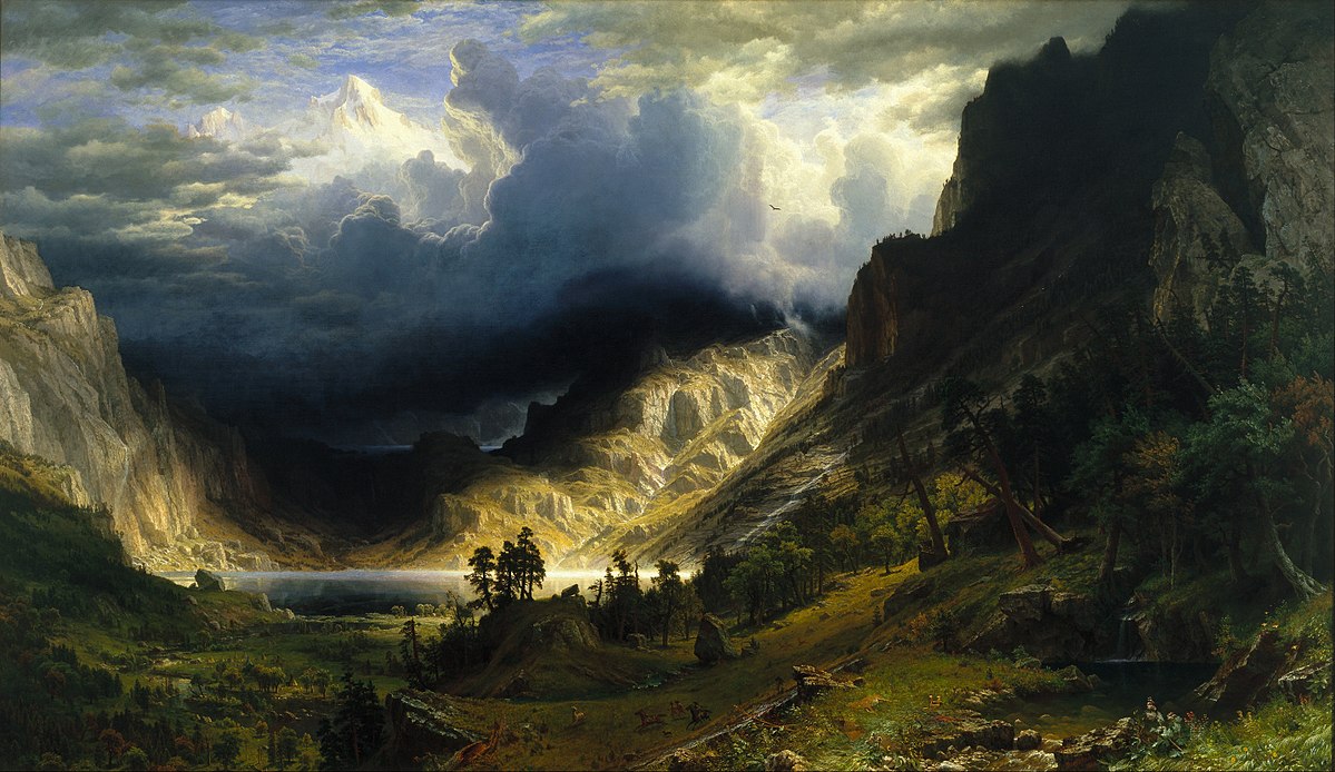 Albert Bierstadt Storm in the Rocky Mountains, Mt. Rosalie Art