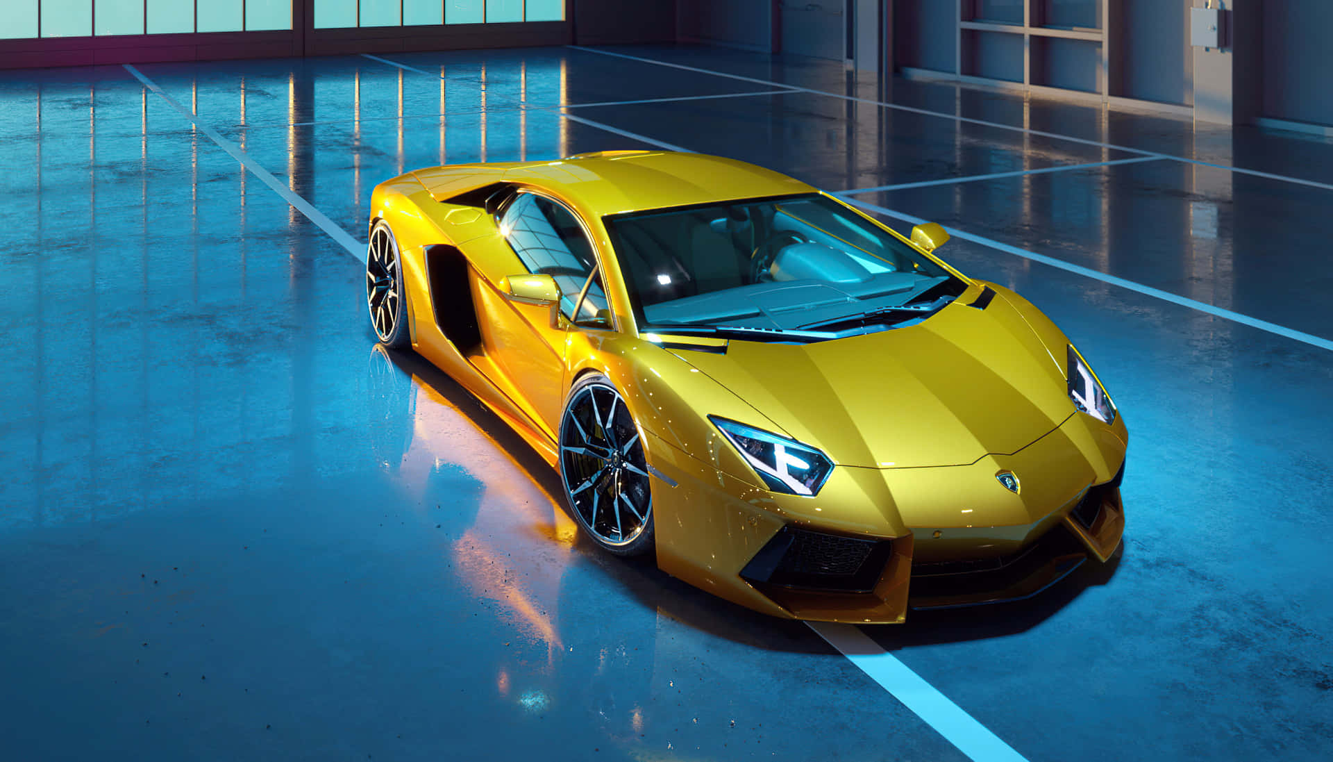 Gold Lamborghini Wallpaper