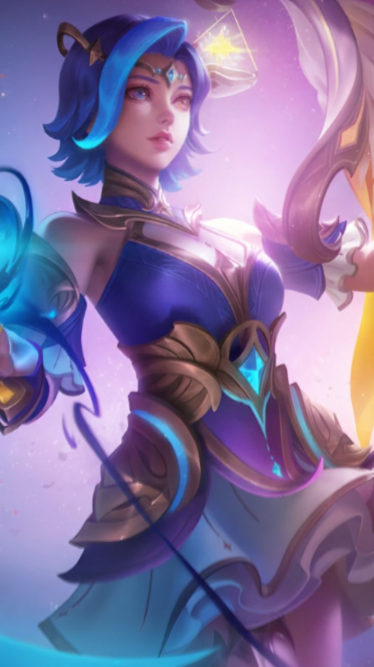 MLBB Lunox • Libra • Zodiac skin revamped di 2023. Desain karakter game, Desain karakter, Desain