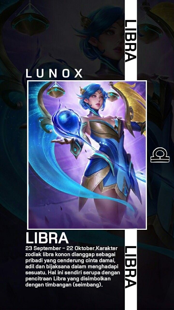 Lunox Mobile legends skin zodiac. Wallpaper ponsel hd, Simbol, Wallpaper ponsel