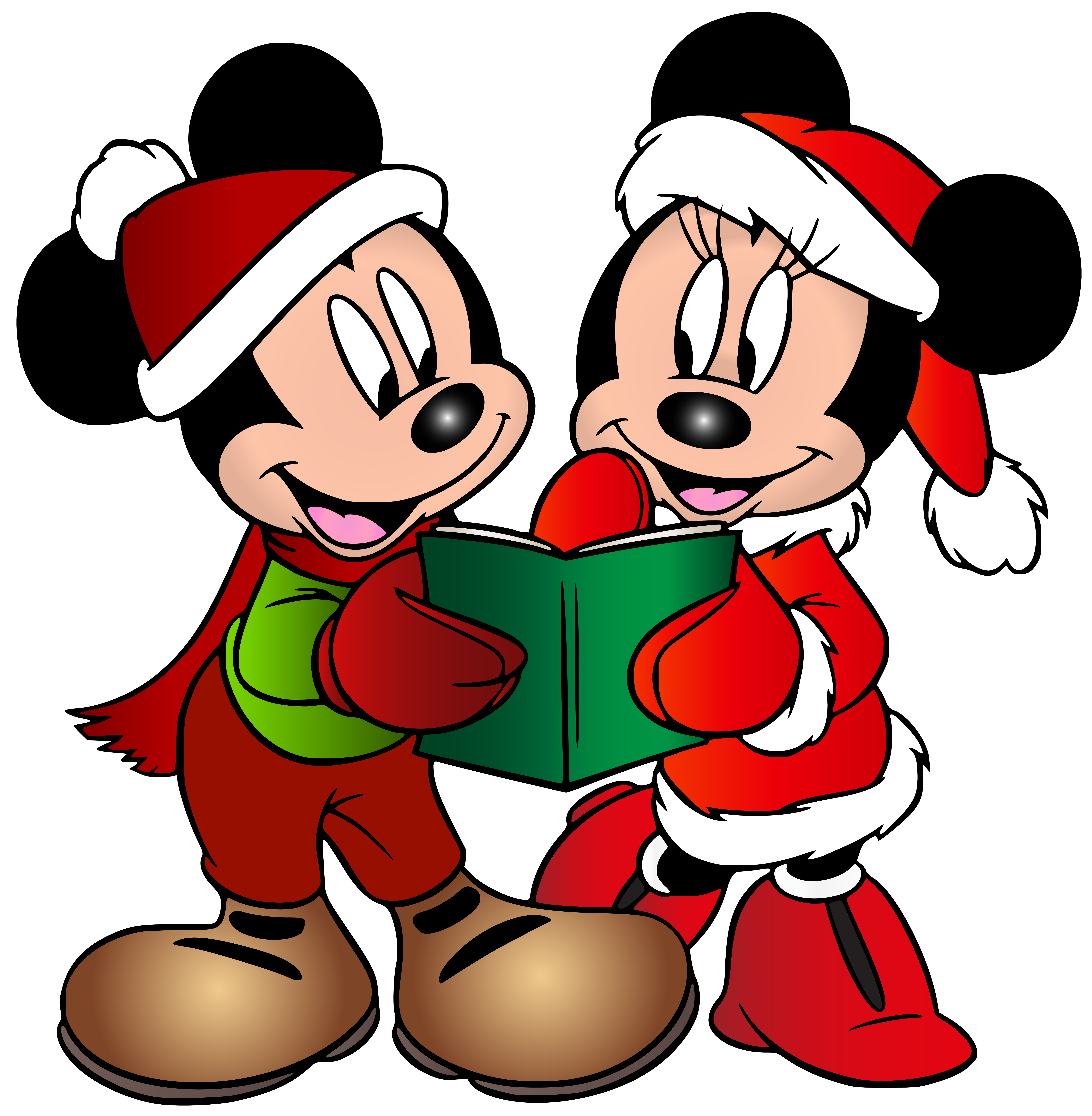 Minnie and Mickey Mouse Christmas Free PNG Clip Art Image​-Quality Free Image and Transparent PNG Clipart