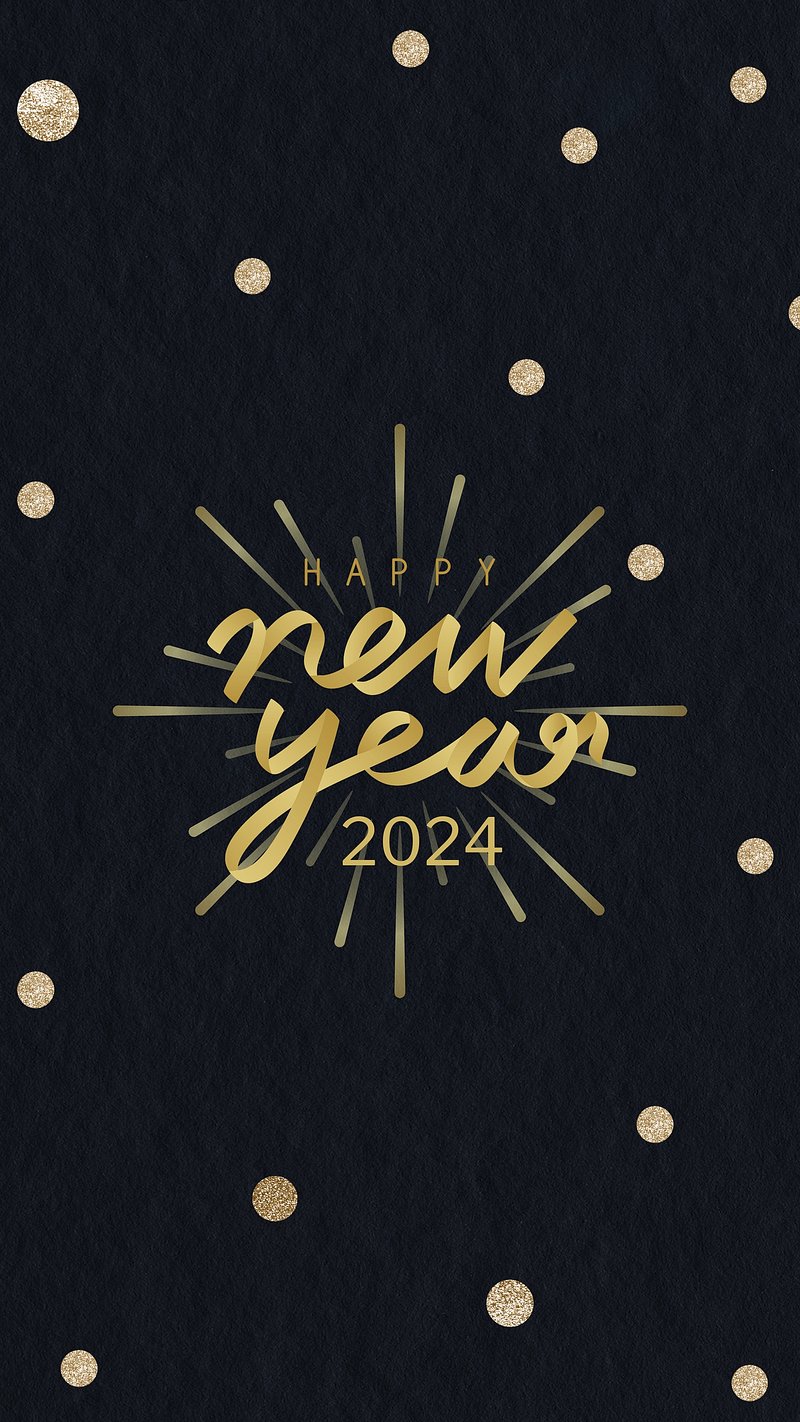 New year 2024 iPhone wallpaper