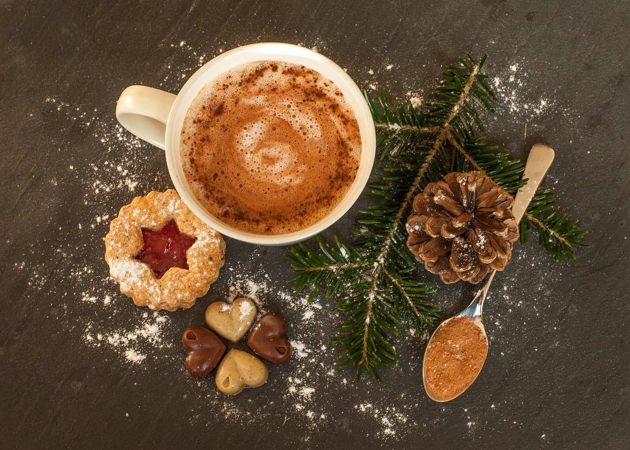 Free Hot Chocolate & Christmas Image