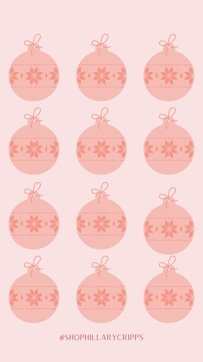 Christmas iPhone Wallpaper. Pink christmas ornaments, Christmas phone wallpaper, Pink christmas