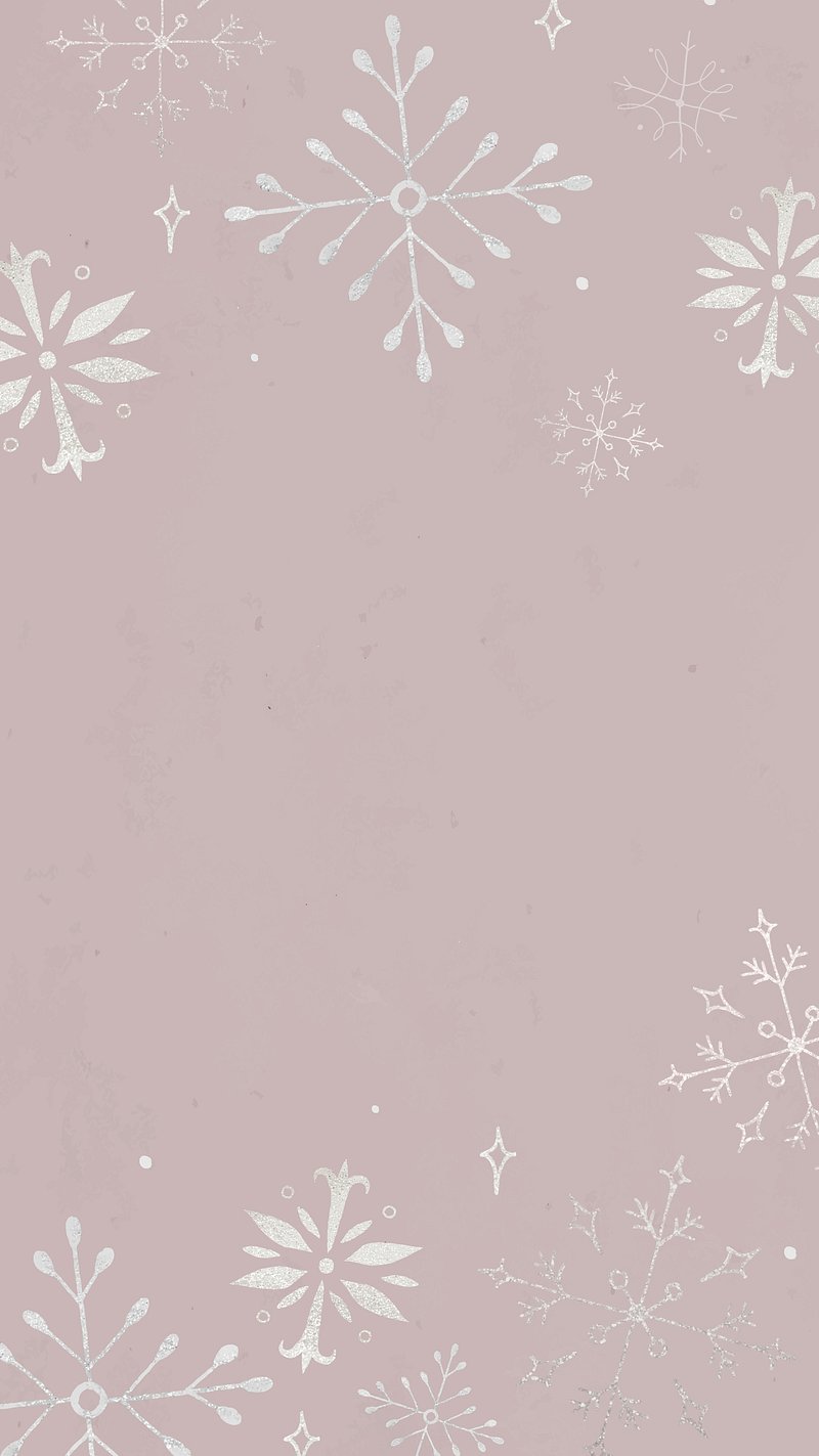 Winter iPhone wallpaper, Christmas snowflake