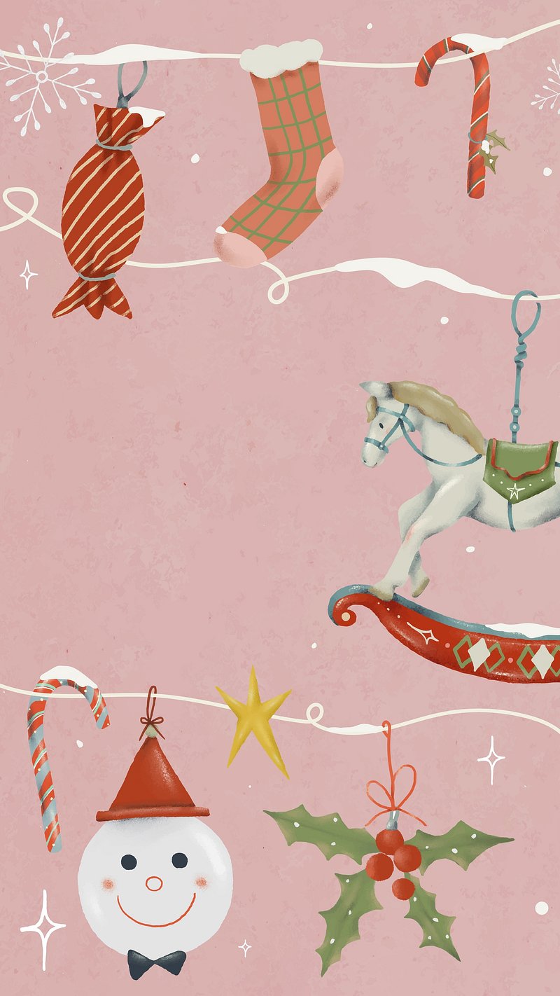 Christmas iPhone Wallpaper. Download Festive Holiday Mobile Phone Background