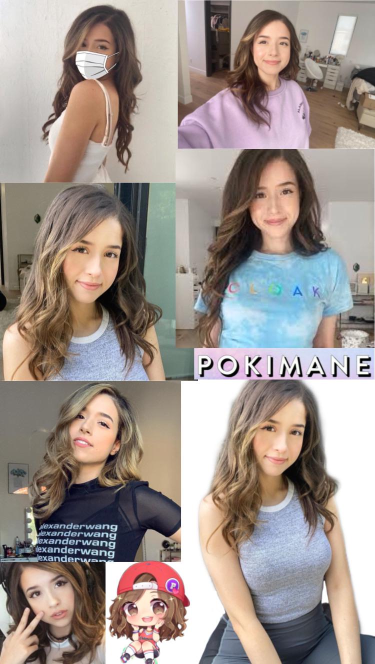 I made a wallpaper of pokimane
