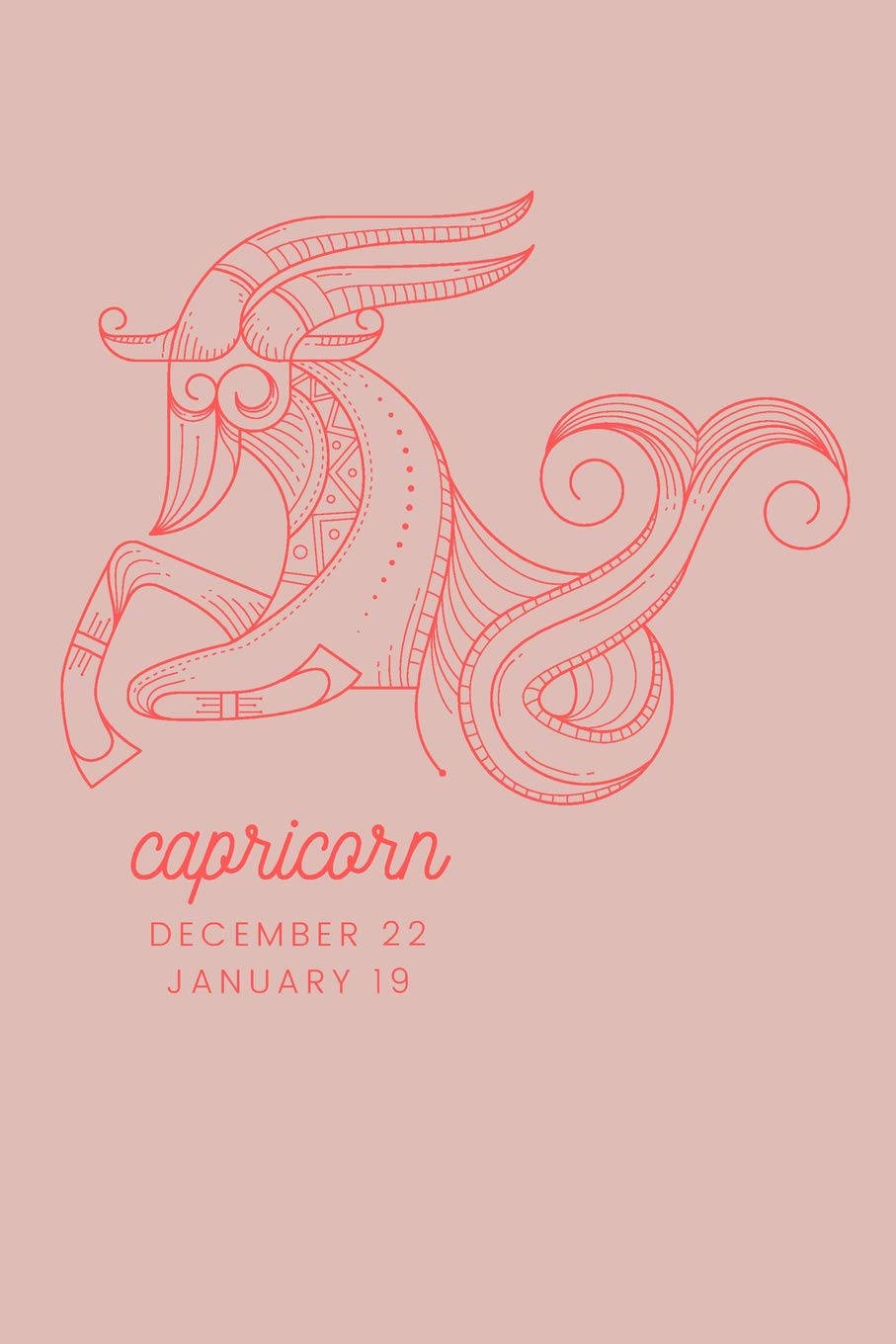 Download Pink Capricorn Zodiac Sign Wallpaper