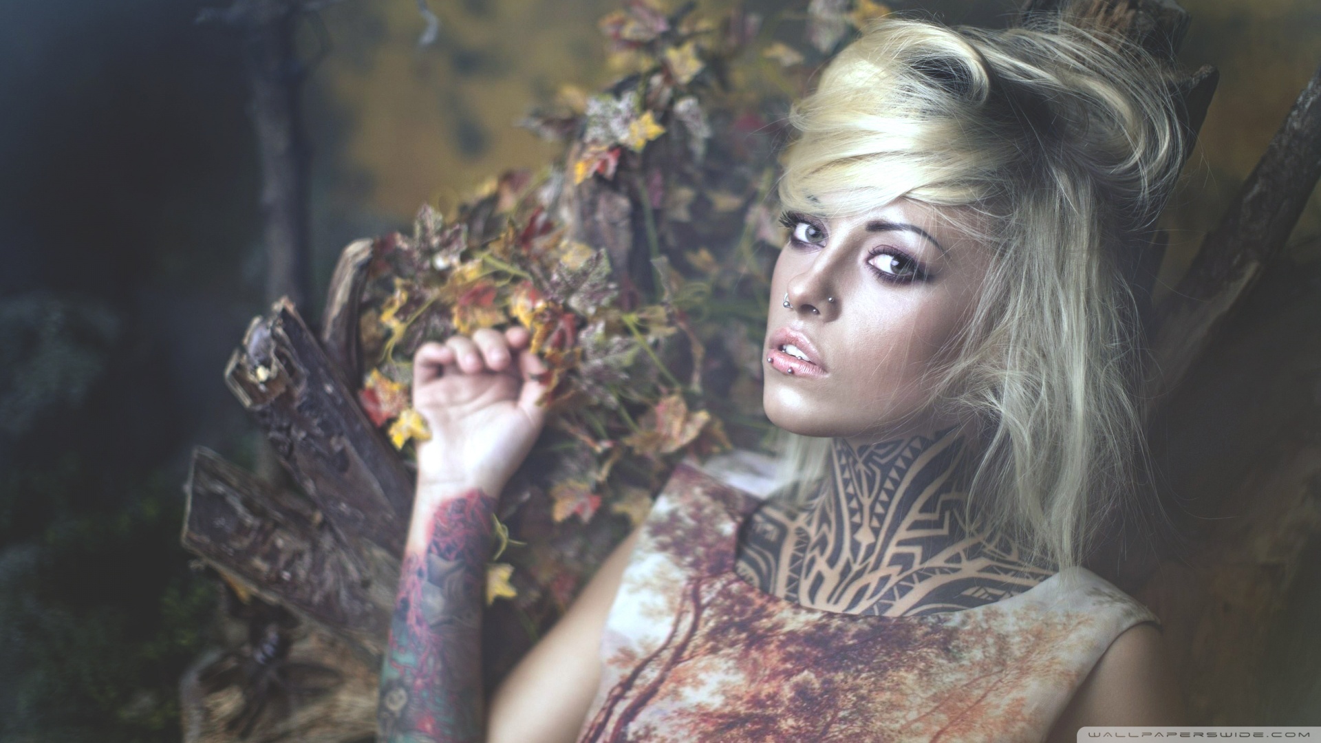 Tattooed Woman Ultra HD Desktop Background Wallpaper for 4K UHD TV