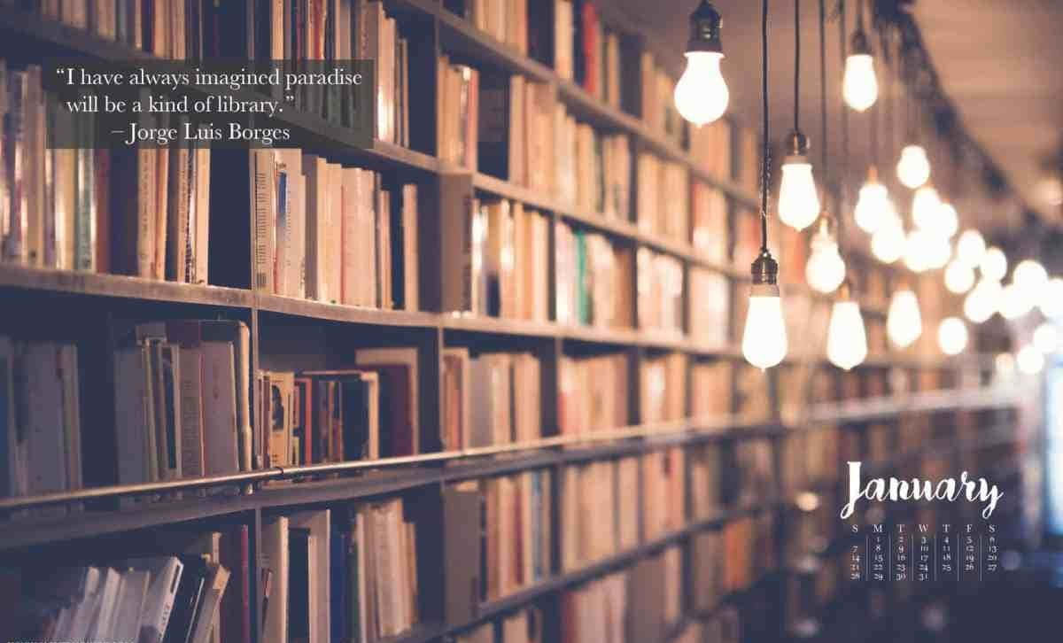 Download Jorge Luis Borges Quote Library Background