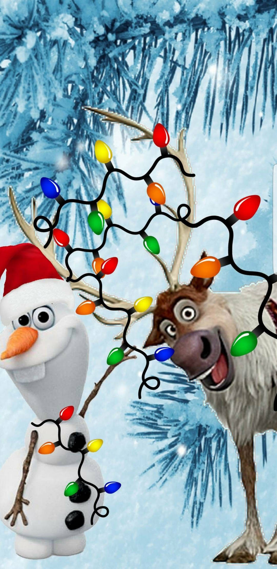 Download Disney Christmas iPhone Olaf And Sven Wallpaper