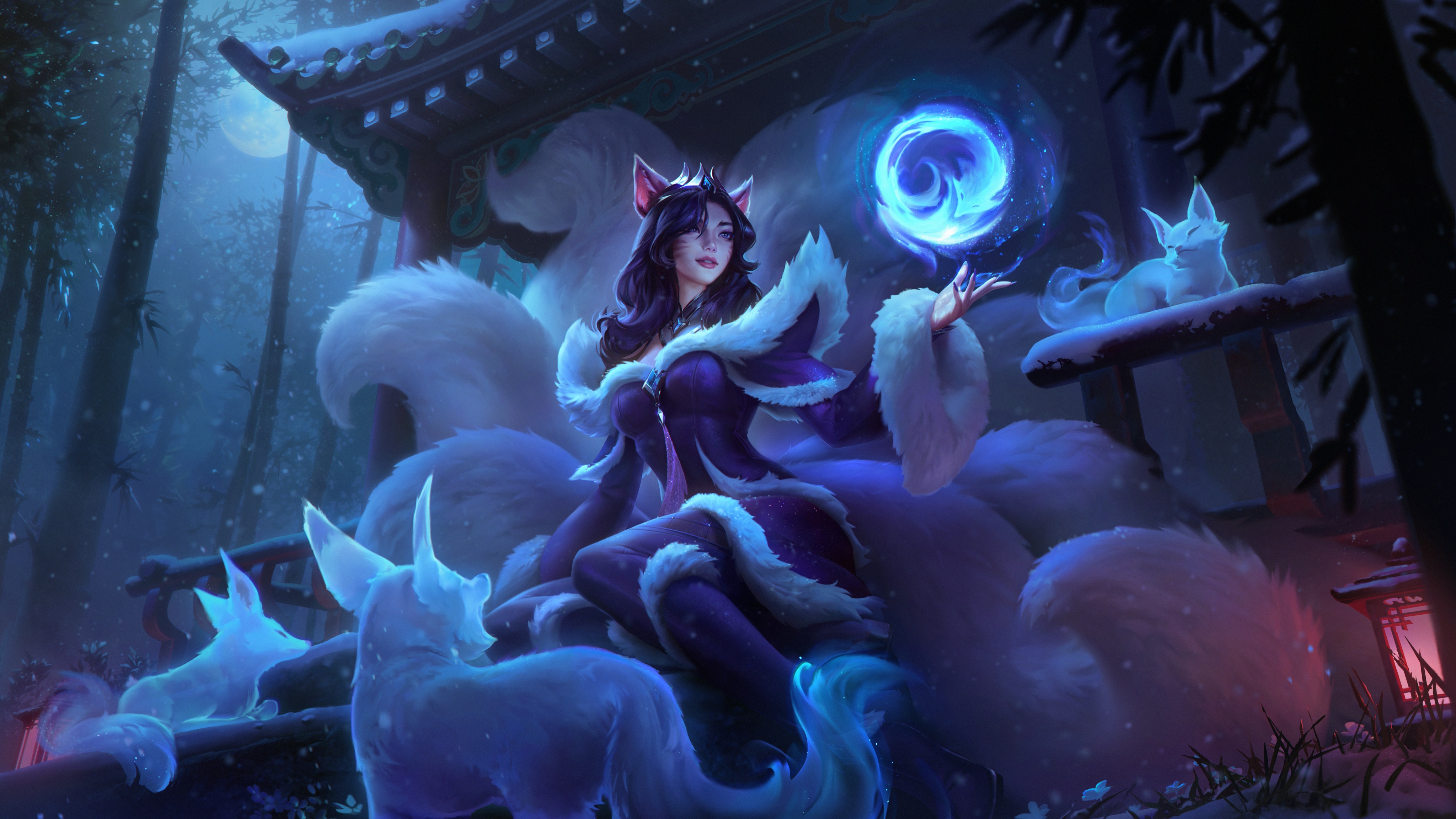 4K Ahri (League Of Legends) Wallpaper and Background Image