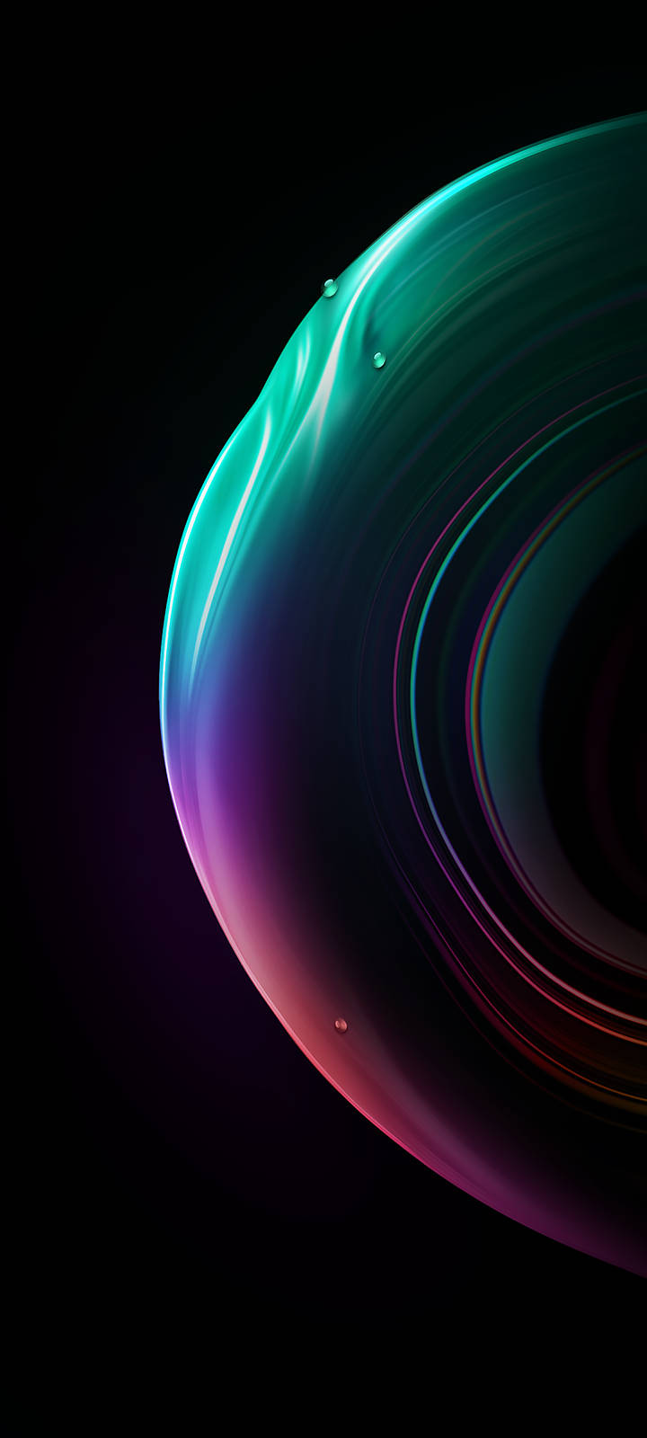 Download Ios 15 Neon Sphere Wallpaper